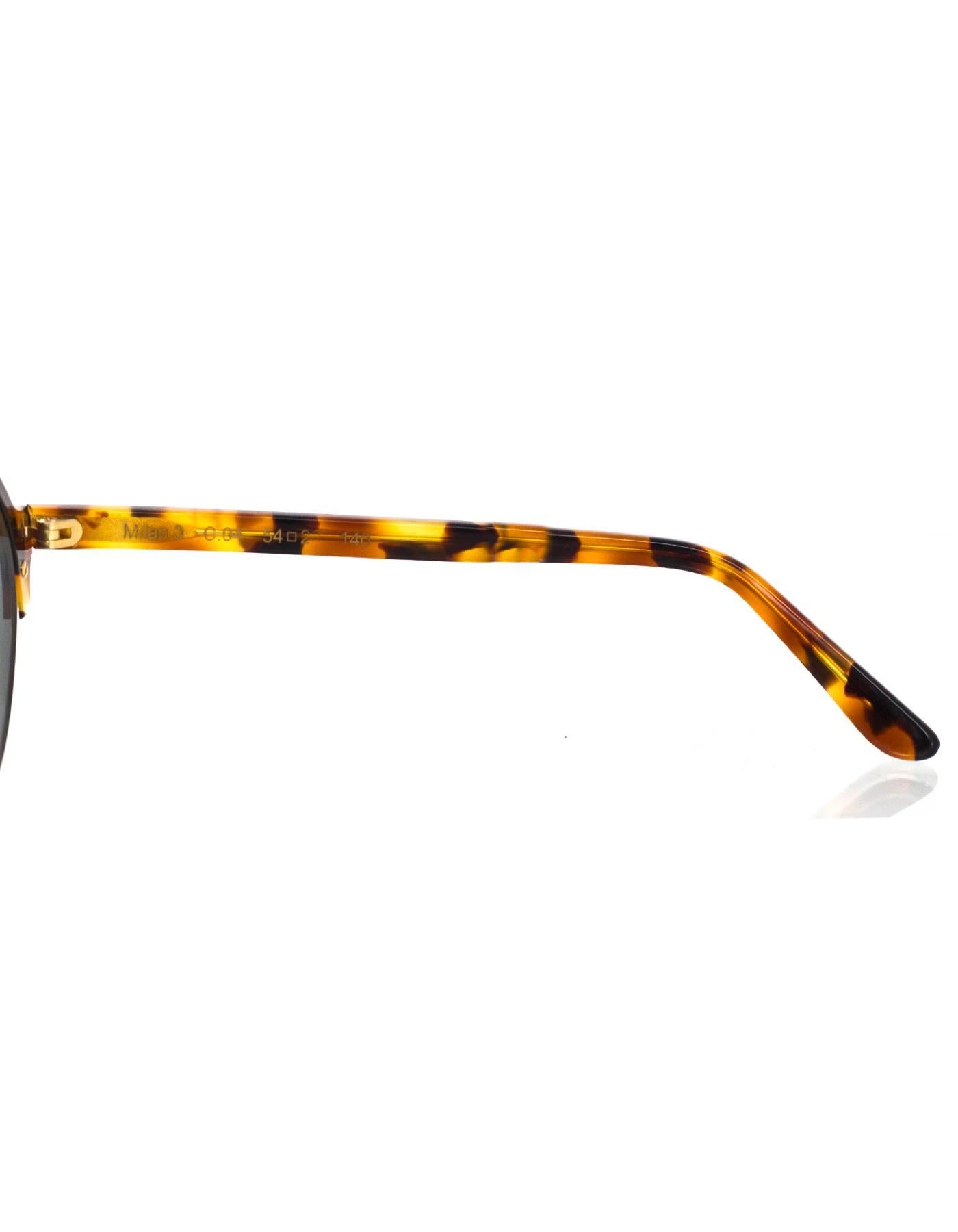 Illesteva Tortoise Mirrored Milan III Sunglasses 1