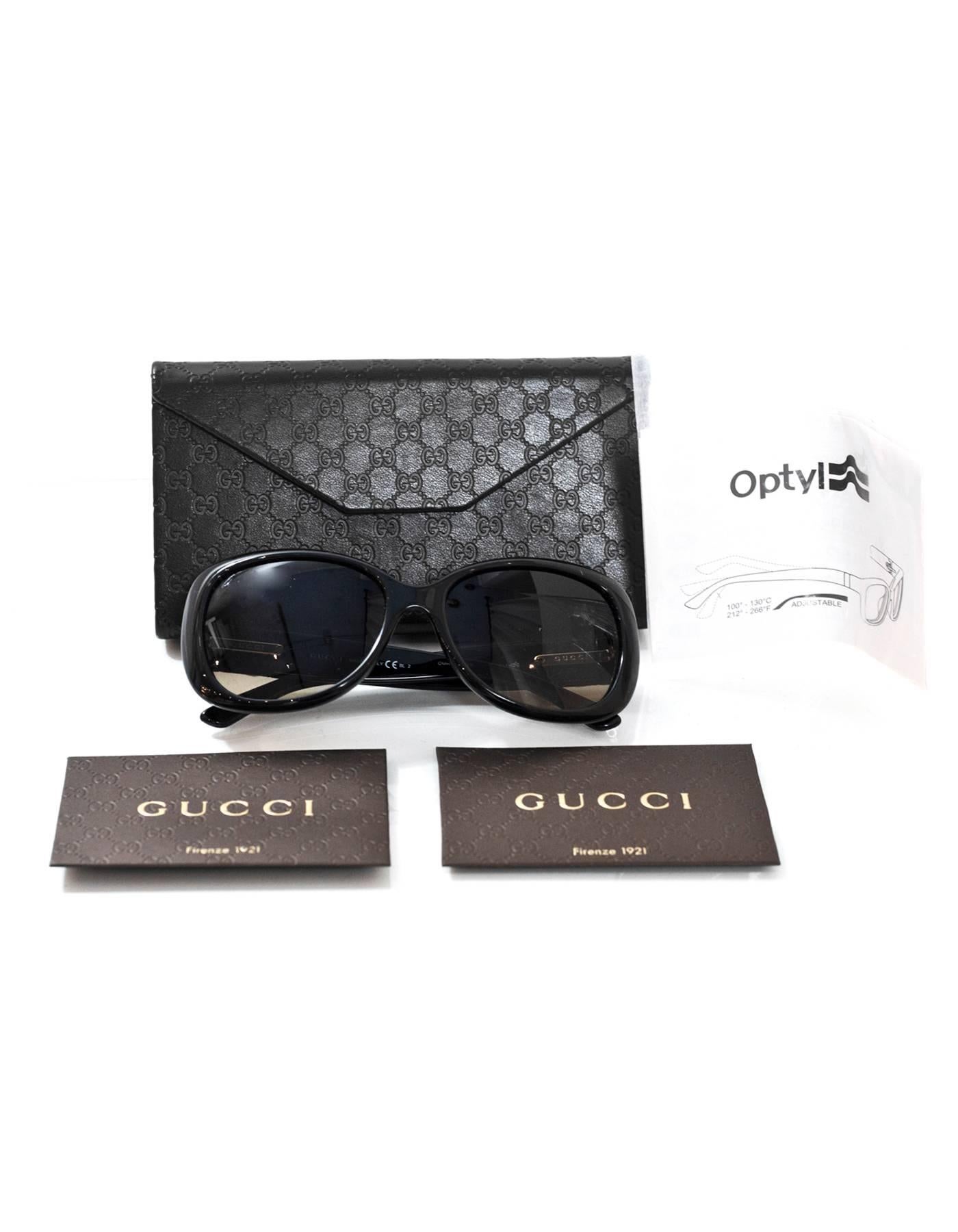 Gucci Black Crystal GG 3644/N/S Sunglasses with Case 1