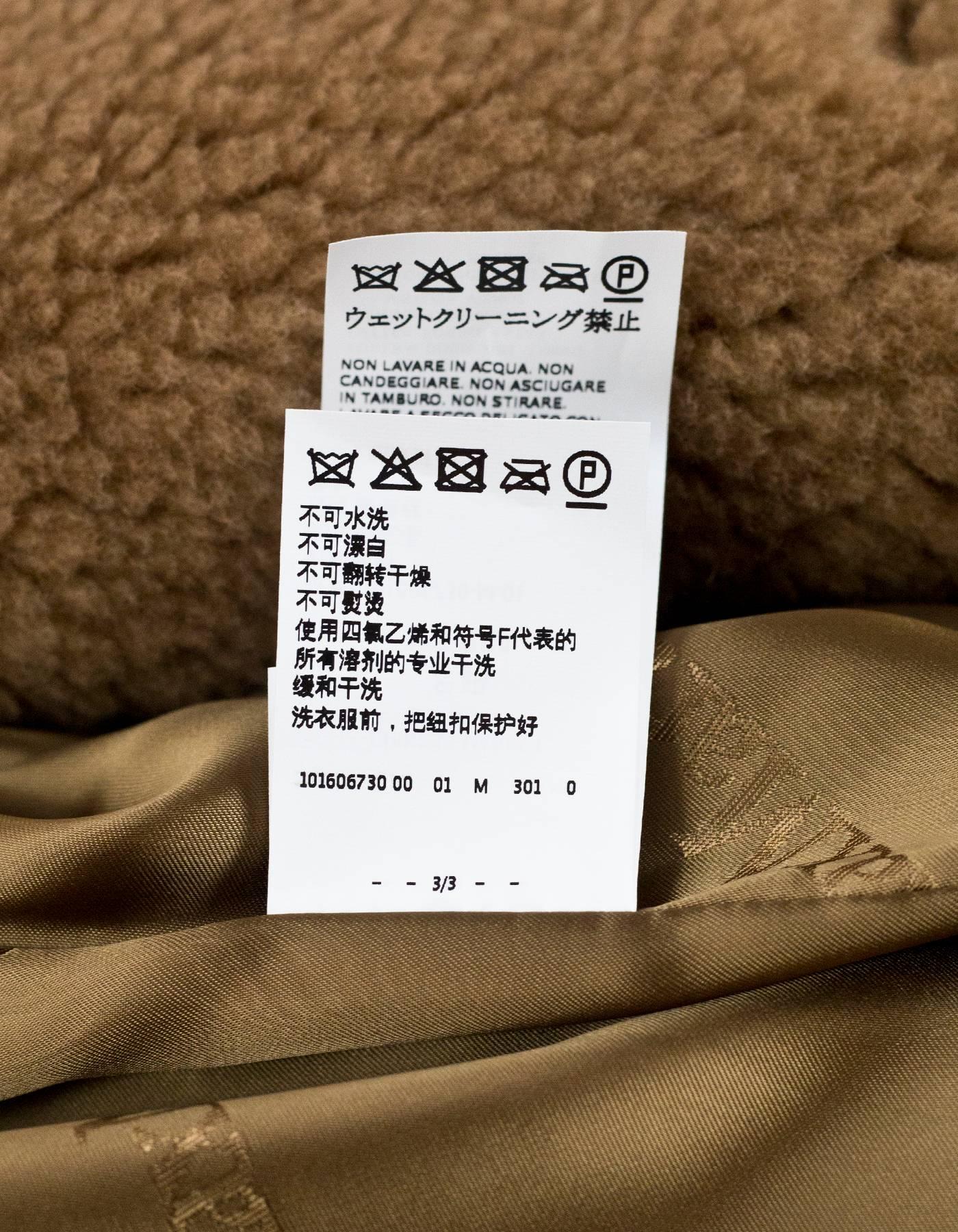 Max Mara Brown Teddy Bear Icon Coat Sz M NWT 1