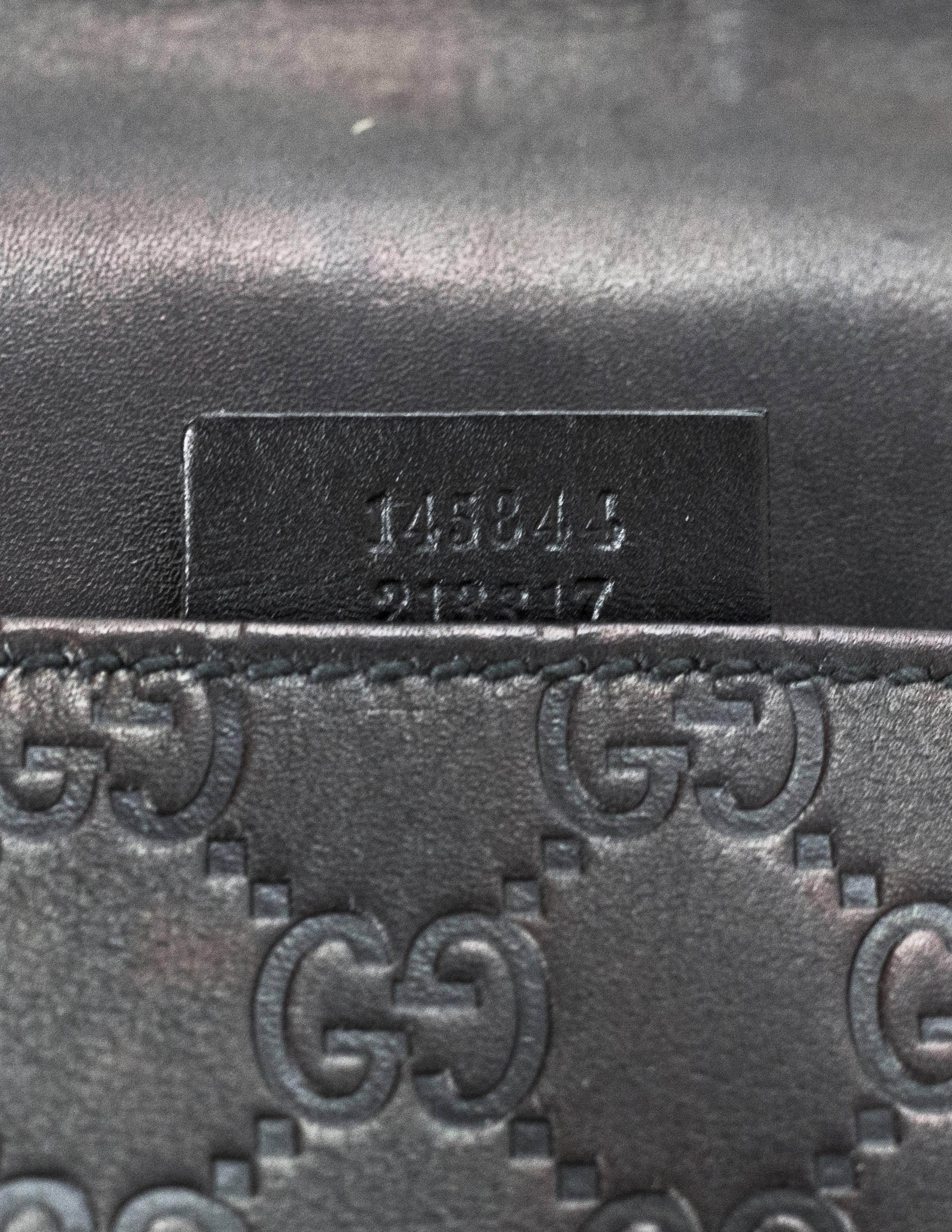 Gucci Metallic Black Guccissima Joy Messenger Bag 5