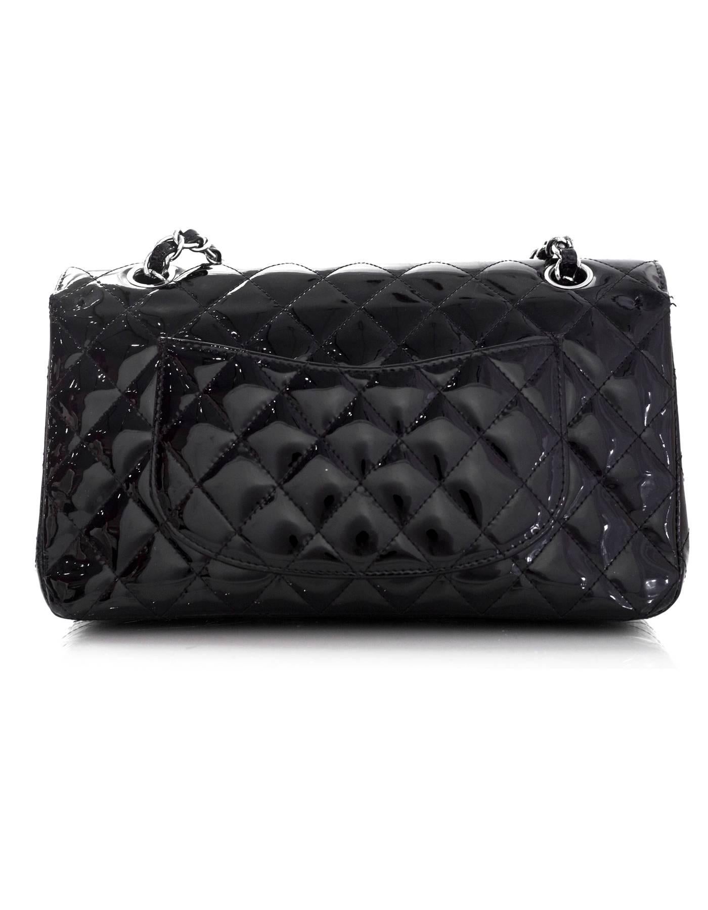 chanel black patent bag