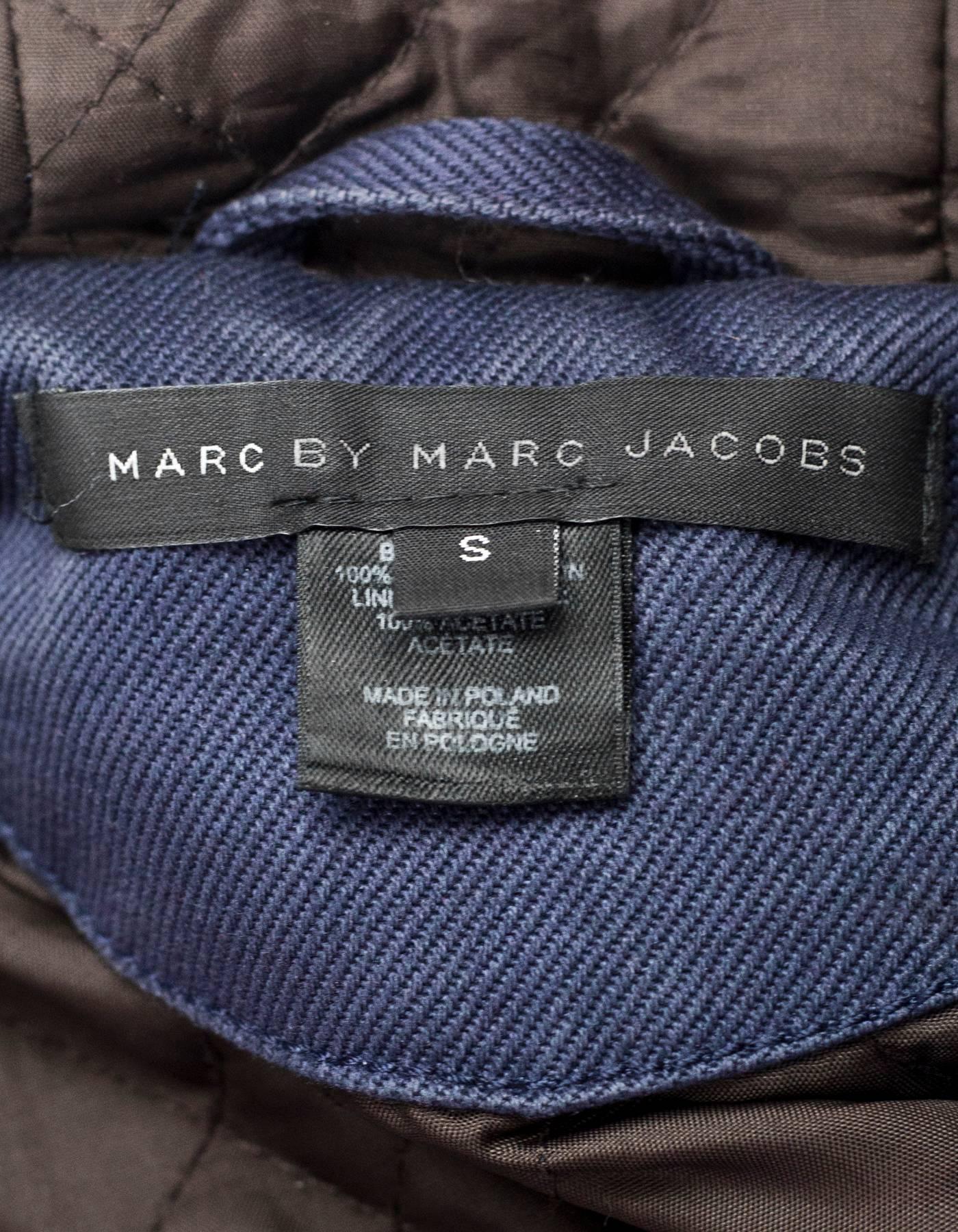 Women's Marc by Marc Jacobs Purple Parka Hooded Coat Sz S