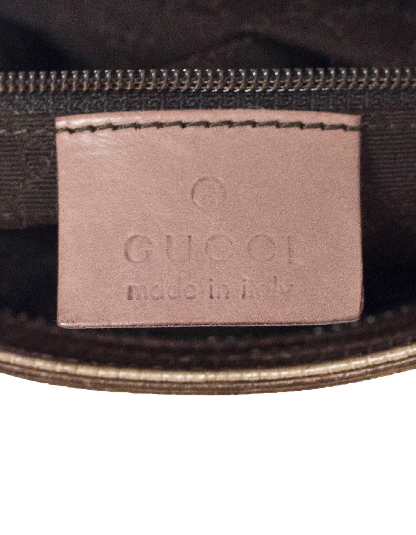Gucci Taupe Lizard Pochette Bag 1