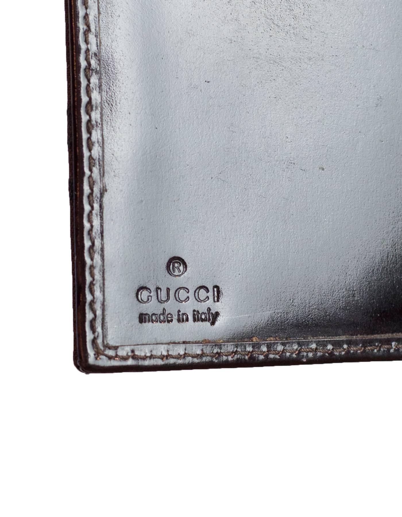 Women's or Men's Gucci Brown Monogram Agenda Notebook/Wallet