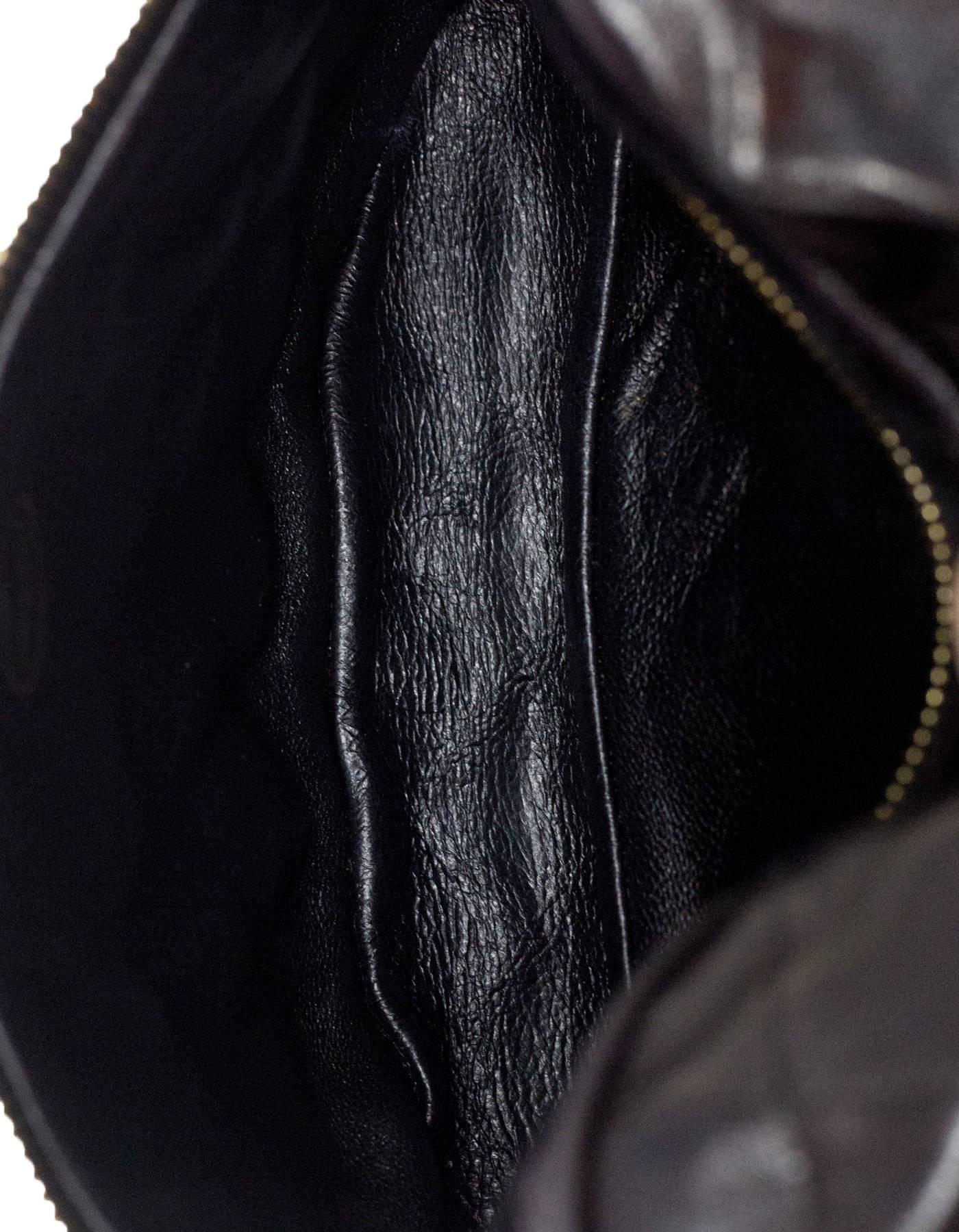 Chanel Vintage Black Quilted Leather Belt/Waist Bag w/ CC 2