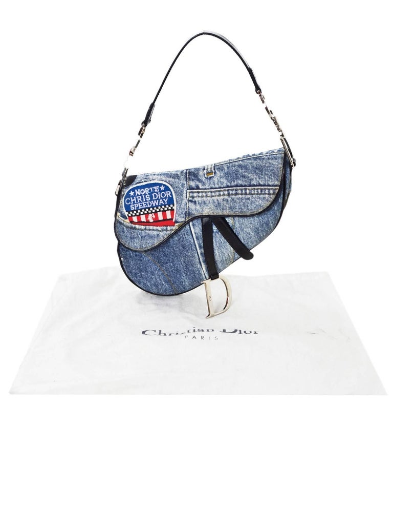 Christian Dior Denim Speedway Saddle Bag For Sale at 1stDibs dior