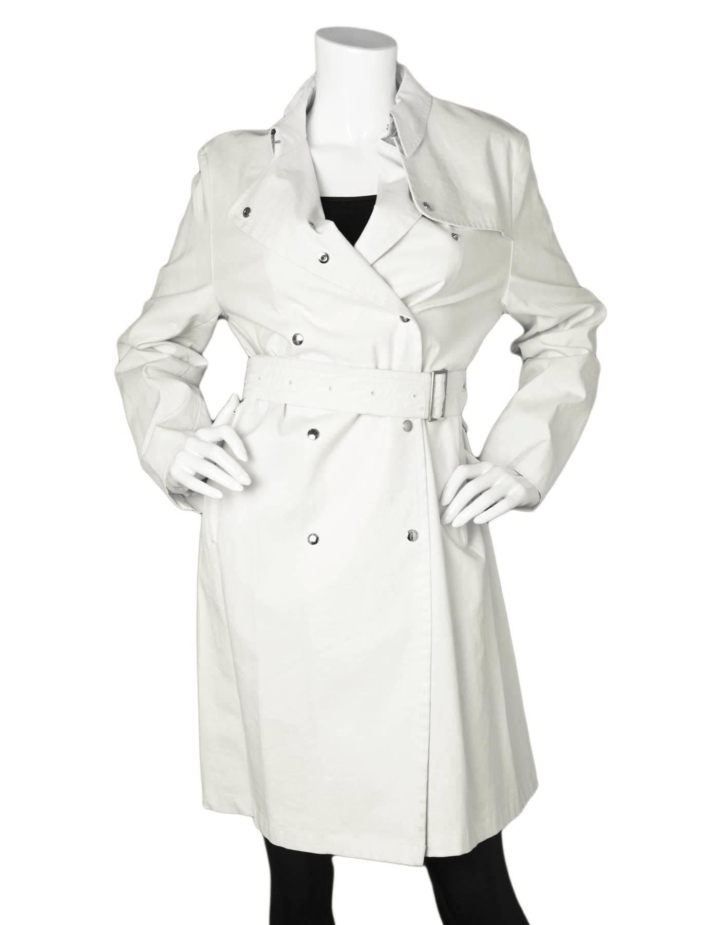 burberry coat white