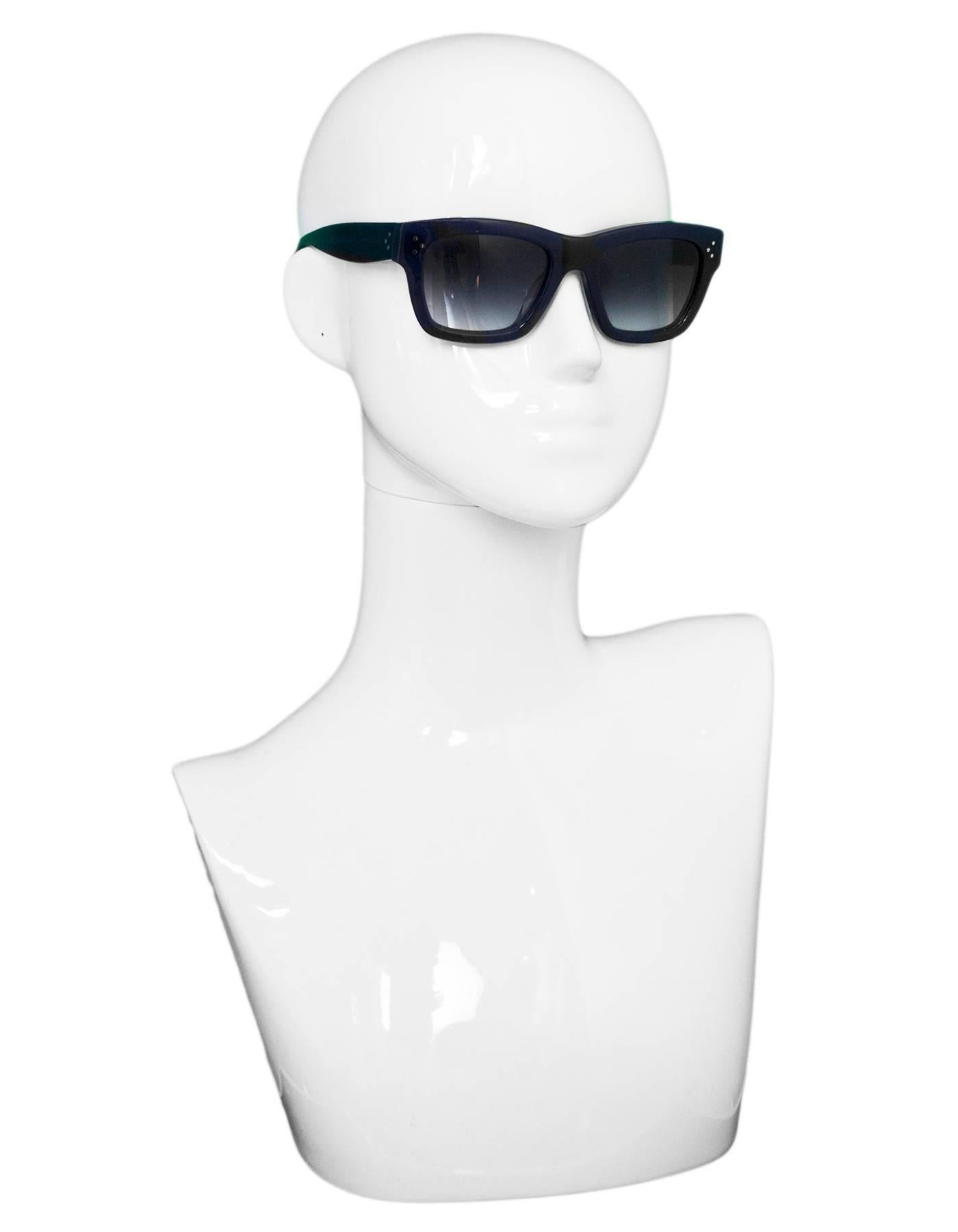 Celine Navy CL 41732 Sunglasses with Case