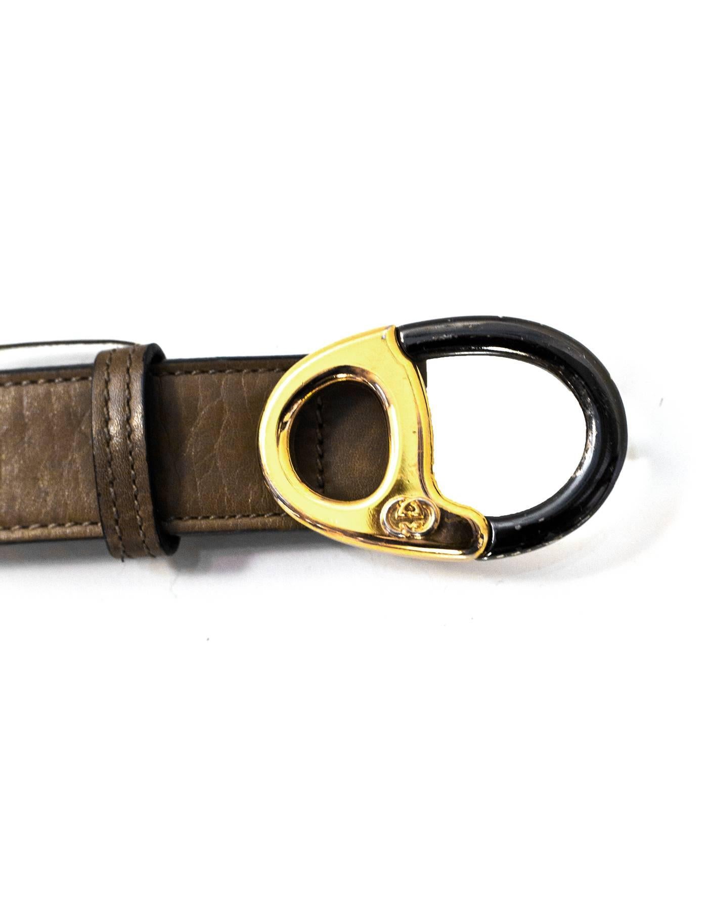 Gucci Brown Leather Belt Sz 75 1