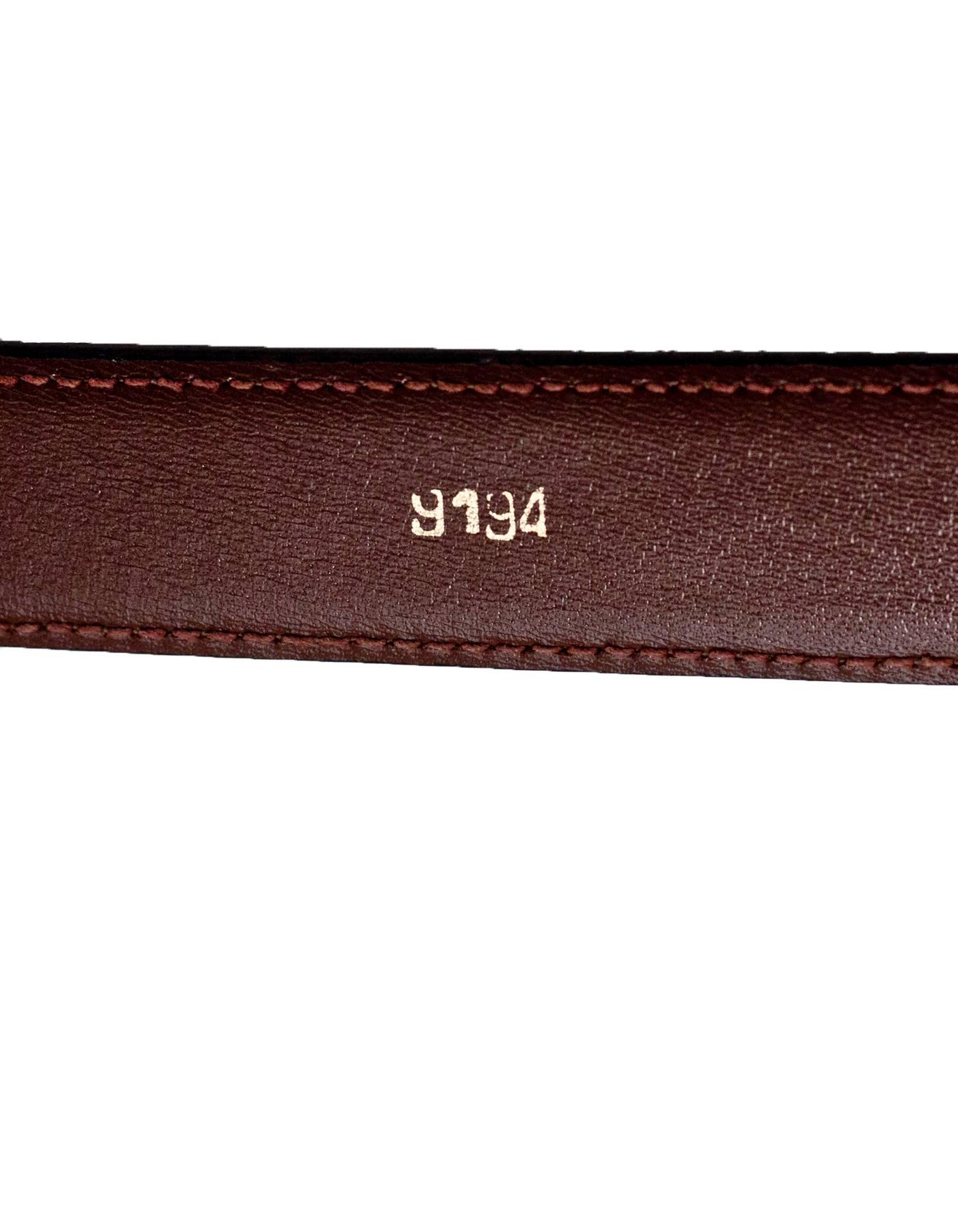Gucci Brown Leather Belt Sz 75 6
