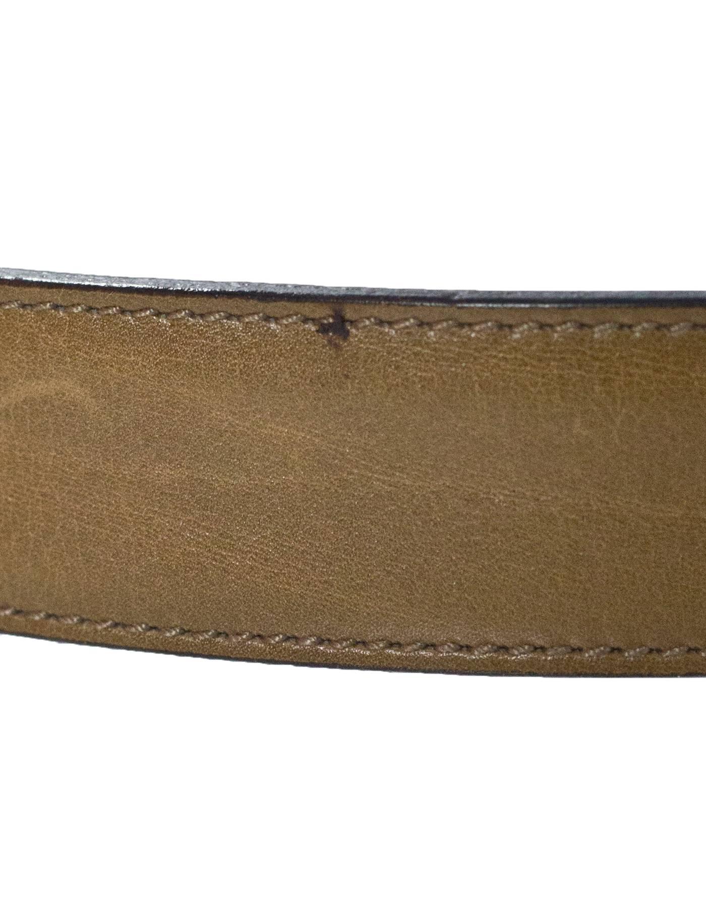 Gucci Brown Leather Belt Sz 75 2