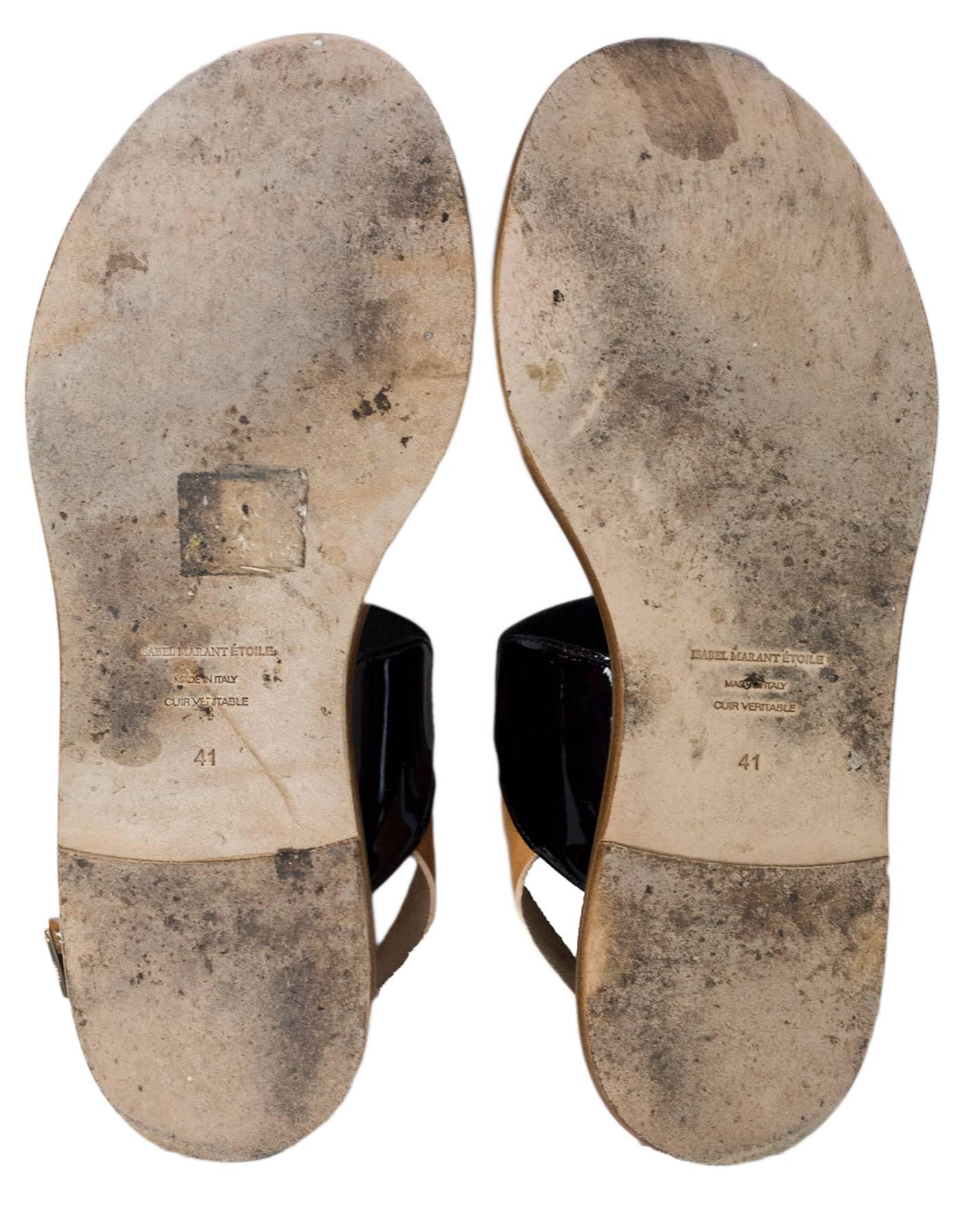Etoile Isabel Marant Black & Multi Color Pompons Tassel Sandals Sz 41 with  1