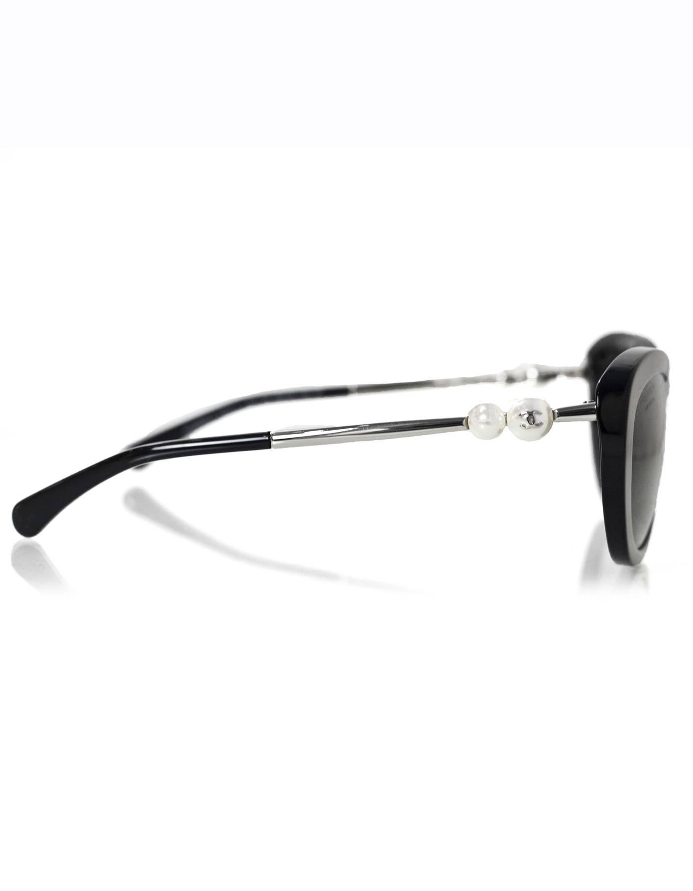 chanel sunglasses with pearls on side