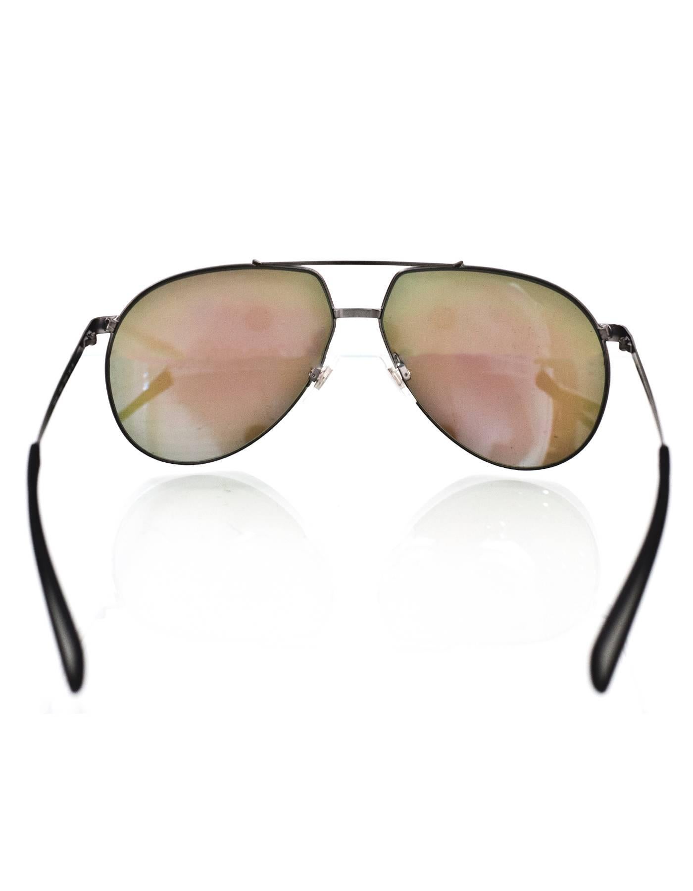 Dolce & Gabbana Blue Mirrored DG2152 Aviator Sunglasses 3