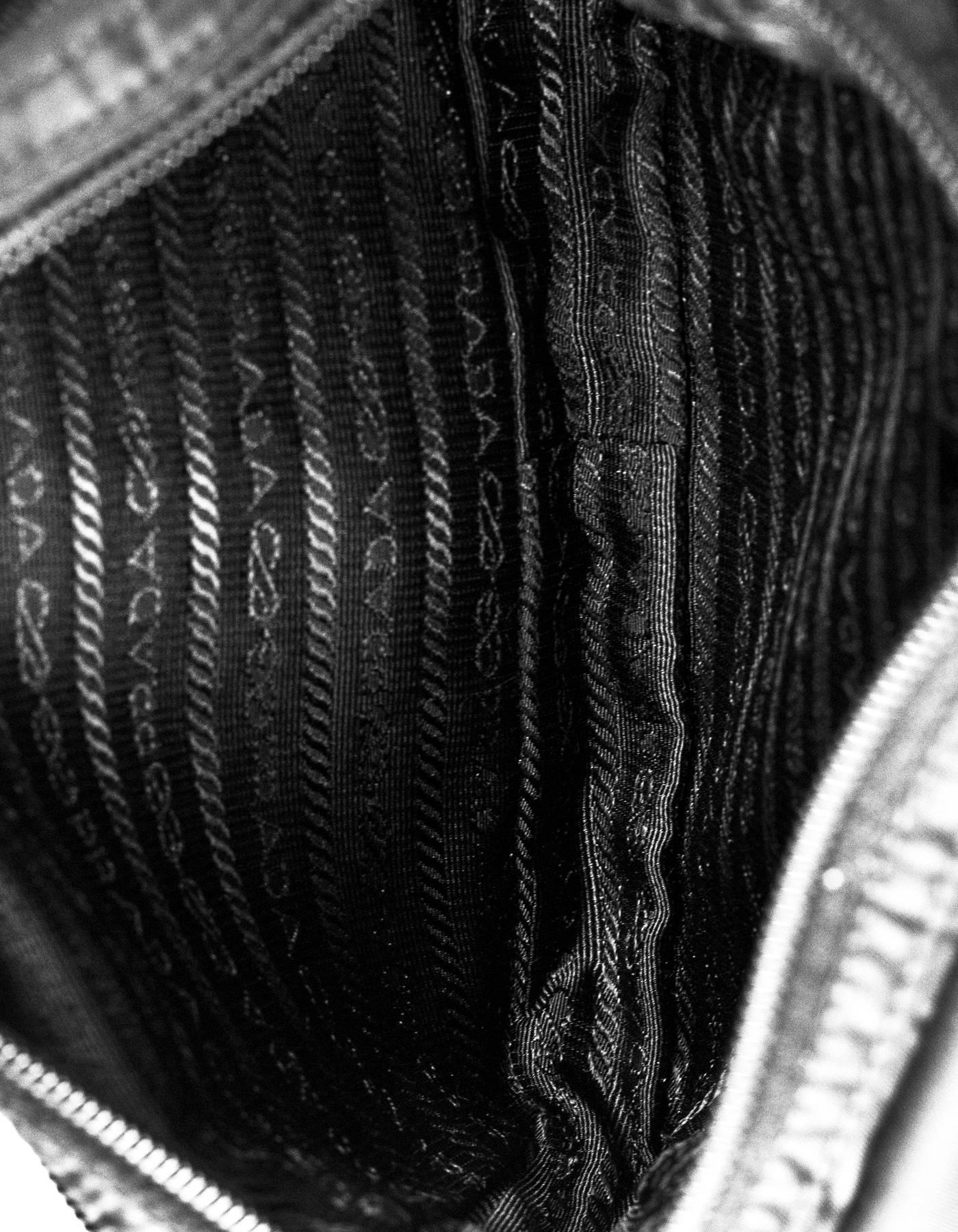 Prada Black Nylon Tessuto Belt Waist Bag In Excellent Condition In New York, NY