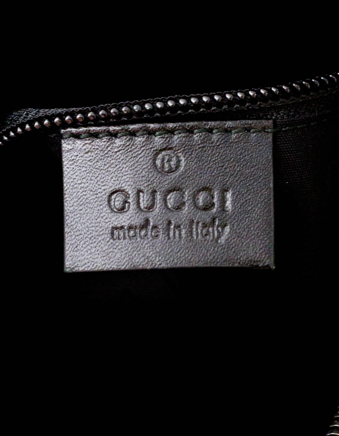 Gucci Black Coated Imprime Monogram Large Duffle Bag w. Dust Bag 1