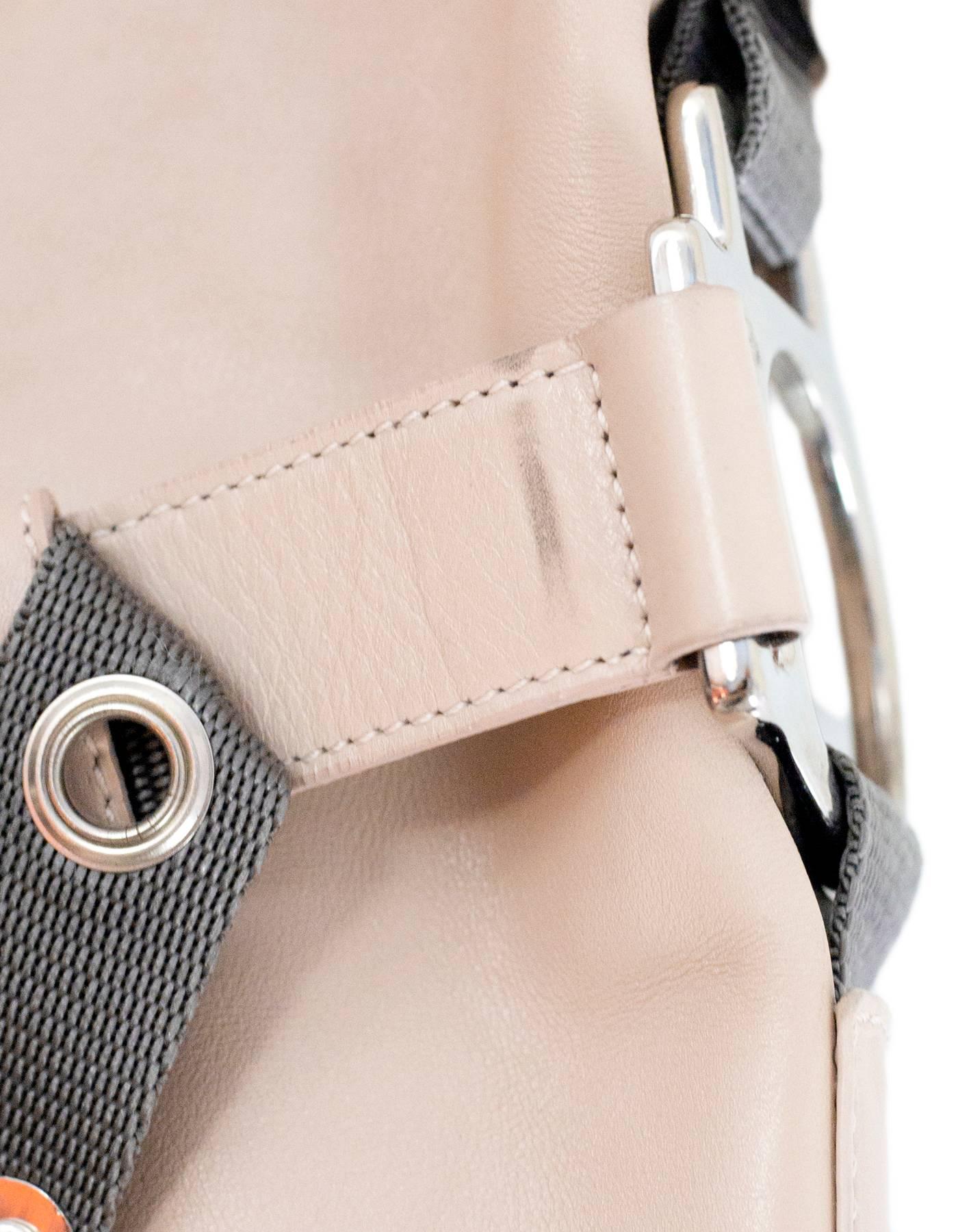 Dolce & Gabbana Beige Leather Buckle Shoulder Bag 3