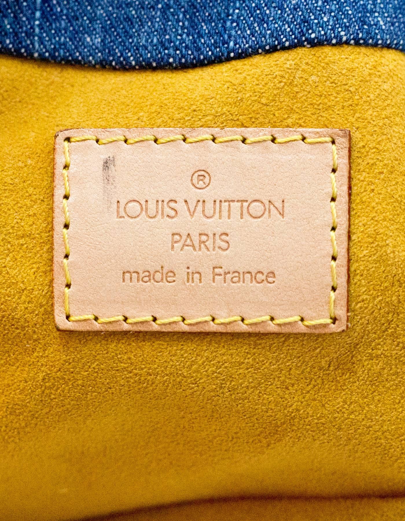 Louis Vuitton Denim Monogram Pleaty Handle Bag 2