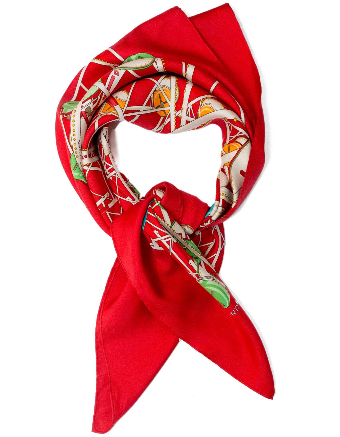 Hermes Red, White & Blue Grand Roue Silk 90cm Scarf

Made In: France
Color: Red, white, blue
Composition: 100% Silk
Retail Price: $395 + tax
Overall Condition: Excellent pre-owned condition

Measurements:
Length: 35"
Width: 35"