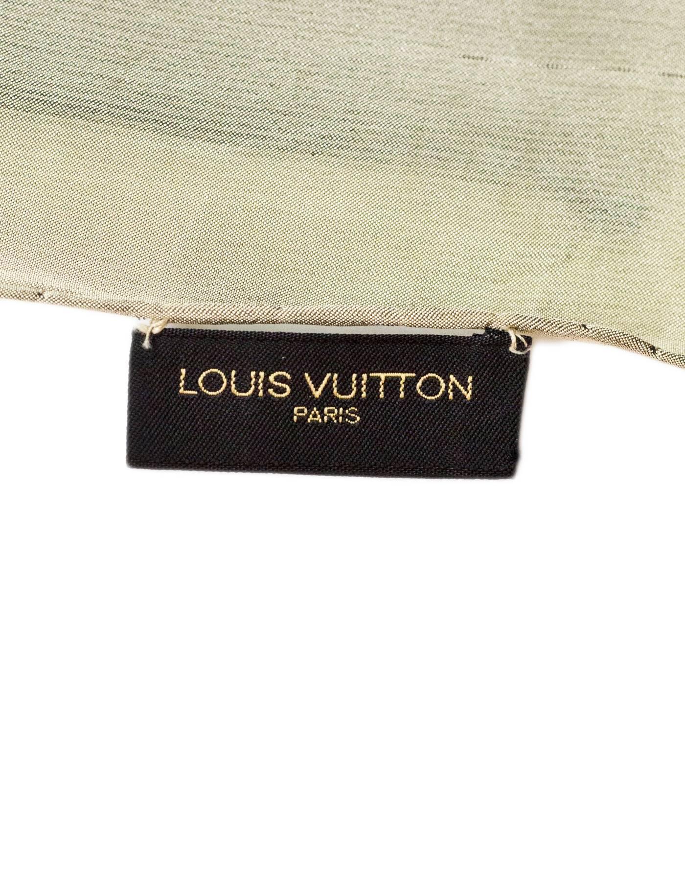 Louis Vuitton Reversible Monogram Silk Scarf In Good Condition In New York, NY