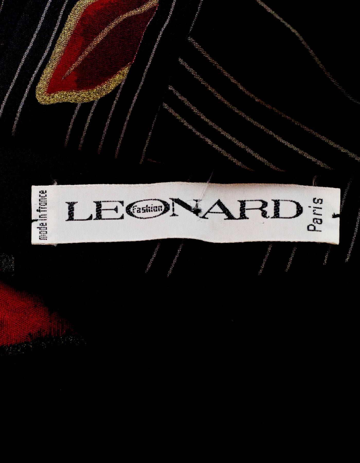 Women's Leonard Black Longsleeve Dress Sz 2