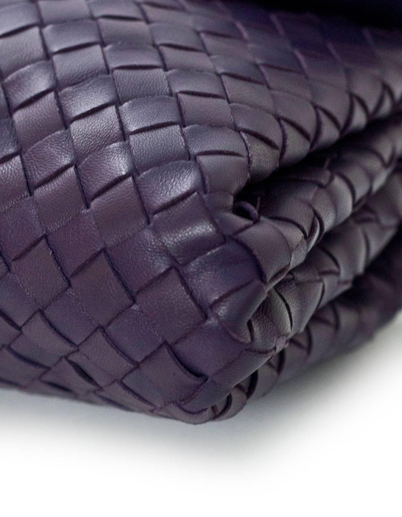 Bottega Veneta Purple Intrecciato Leather Clutch/Pouch Bag 1