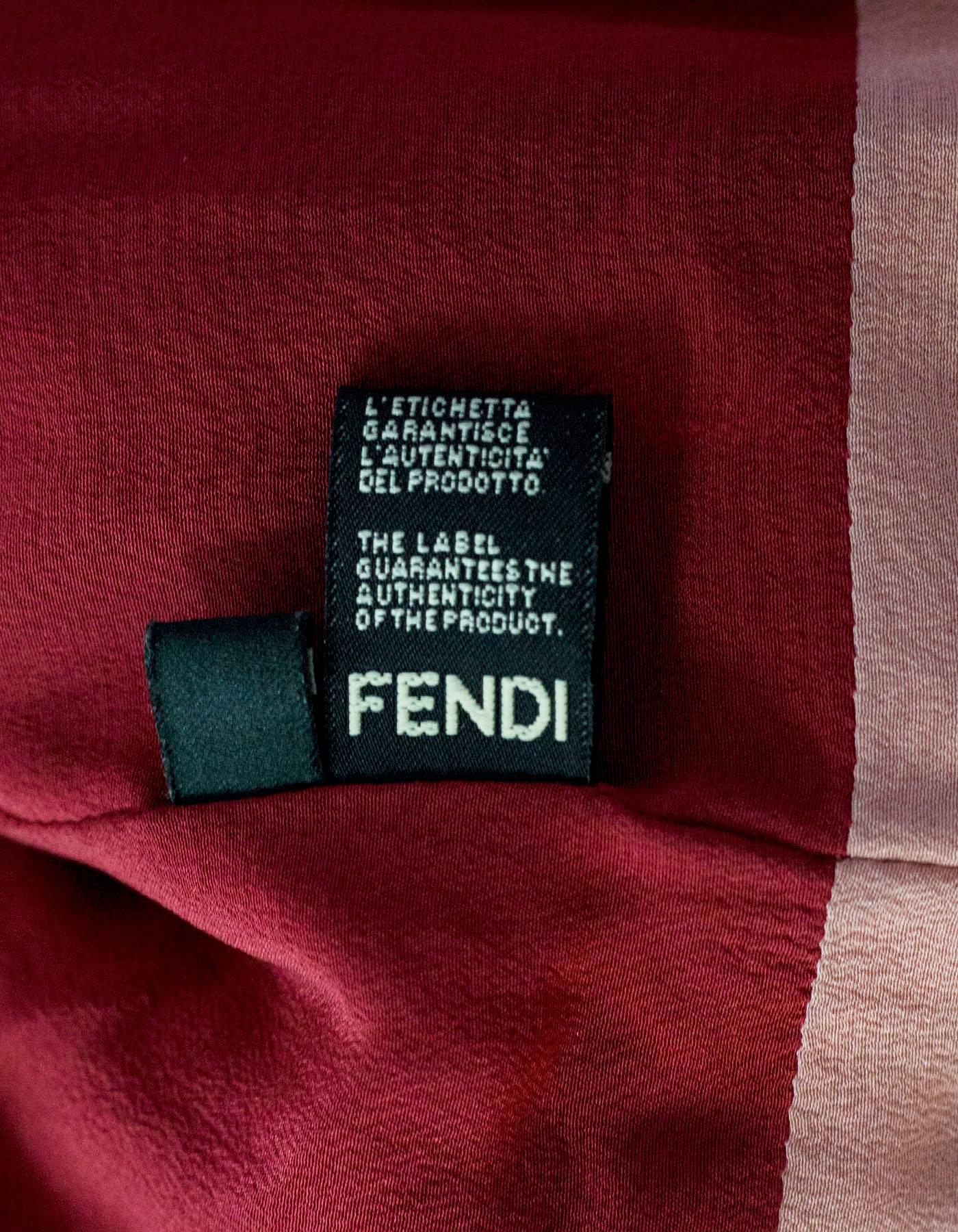 Fendi Ruby Red Fox Fur and  Flower Applique Jacket Size IT40, 2016    In Excellent Condition In New York, NY