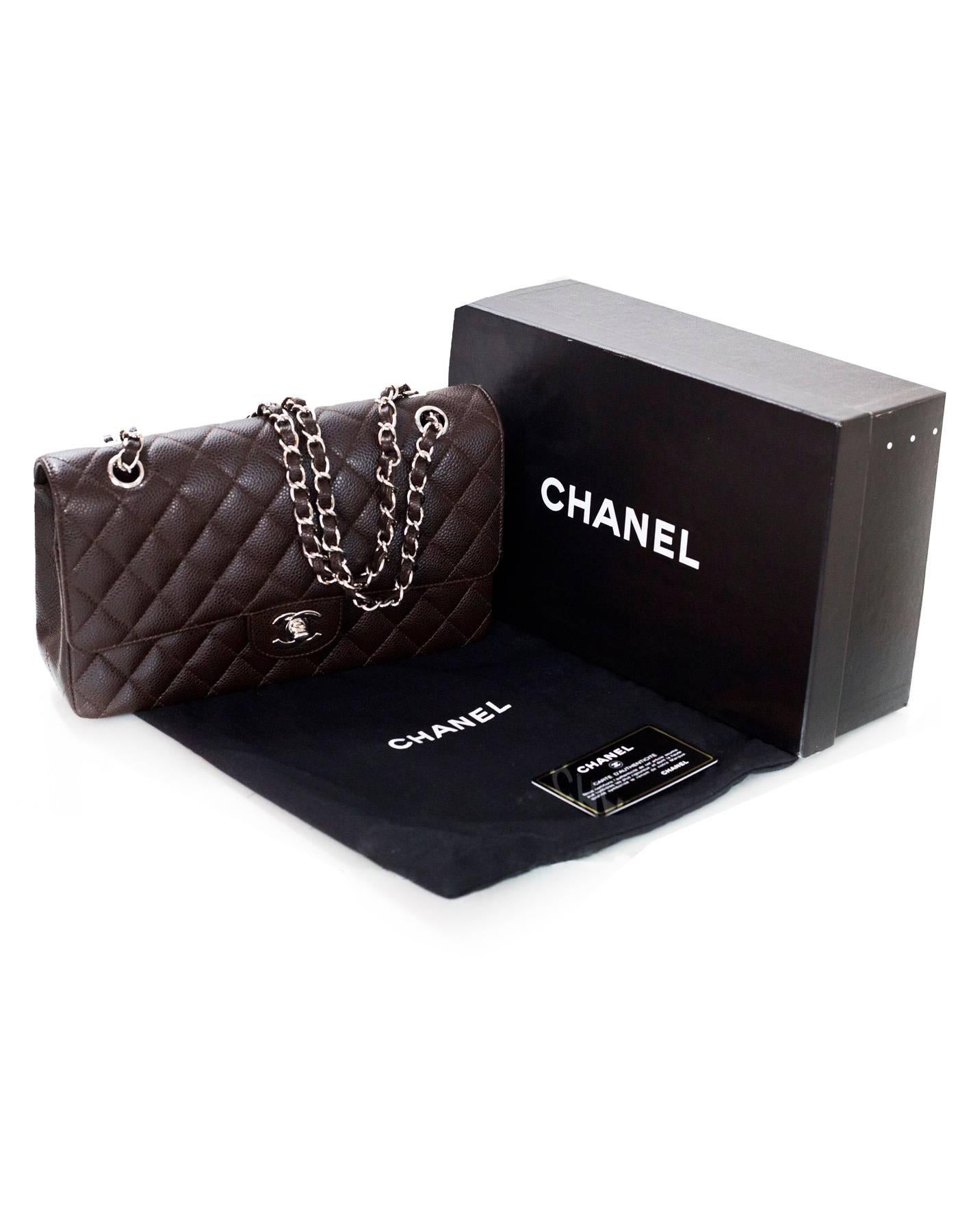 Chanel Brown Caviar Leather Quilted 10
