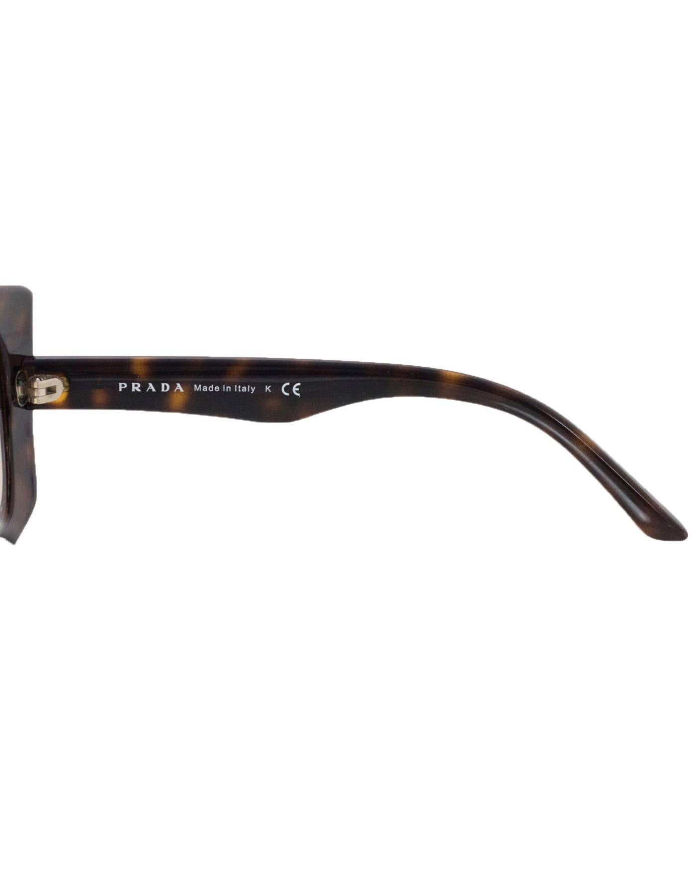 Prada Brown Tortoise Sunglasses with Case 2