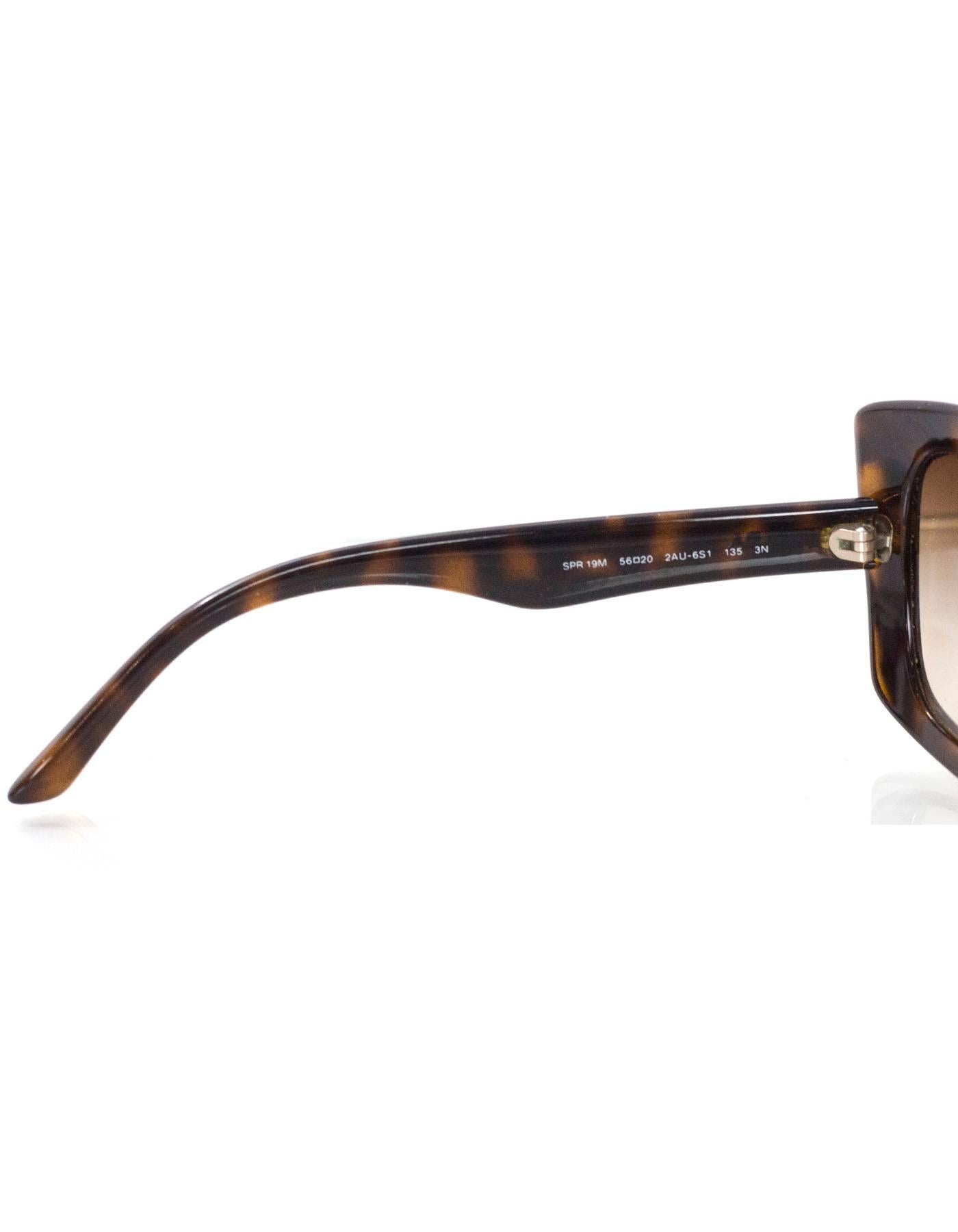 Prada Brown Tortoise Sunglasses with Case 1