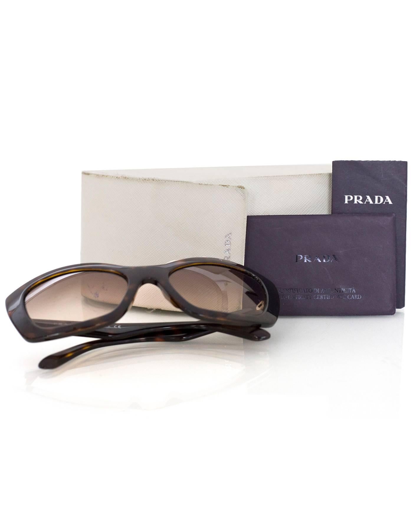 Prada Brown Tortoise Sunglasses with Case 3