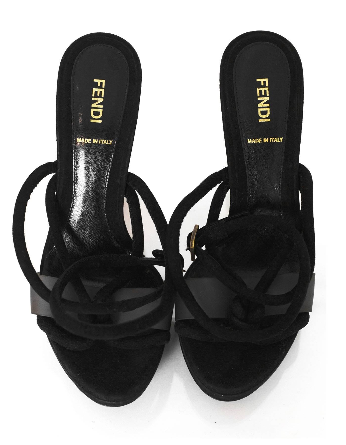 black caged heels