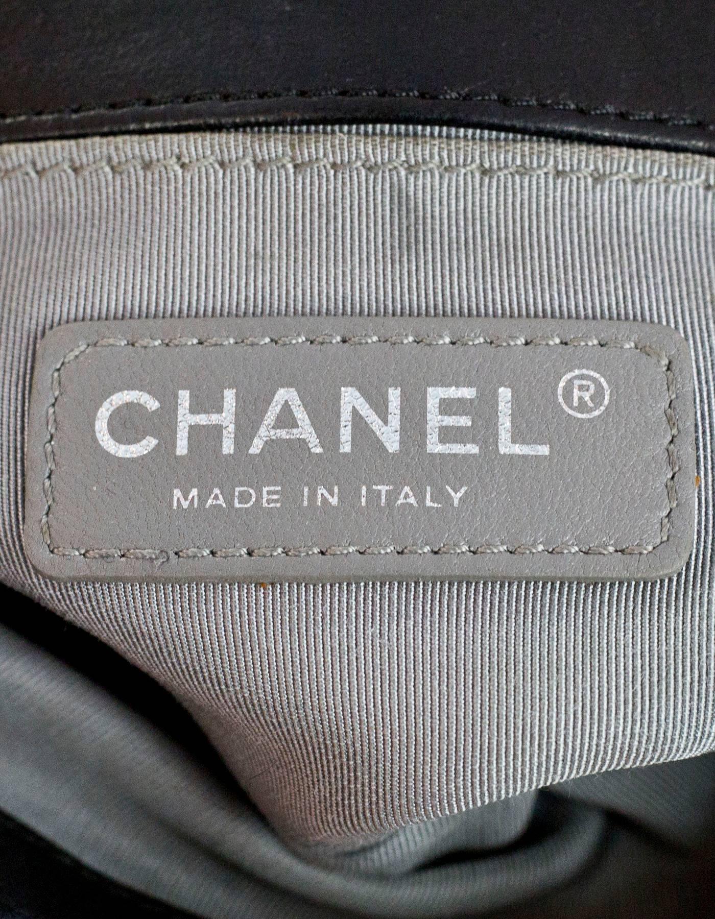 Chanel Black Stingray & Leather  Small Boy Crossbody Bag 1