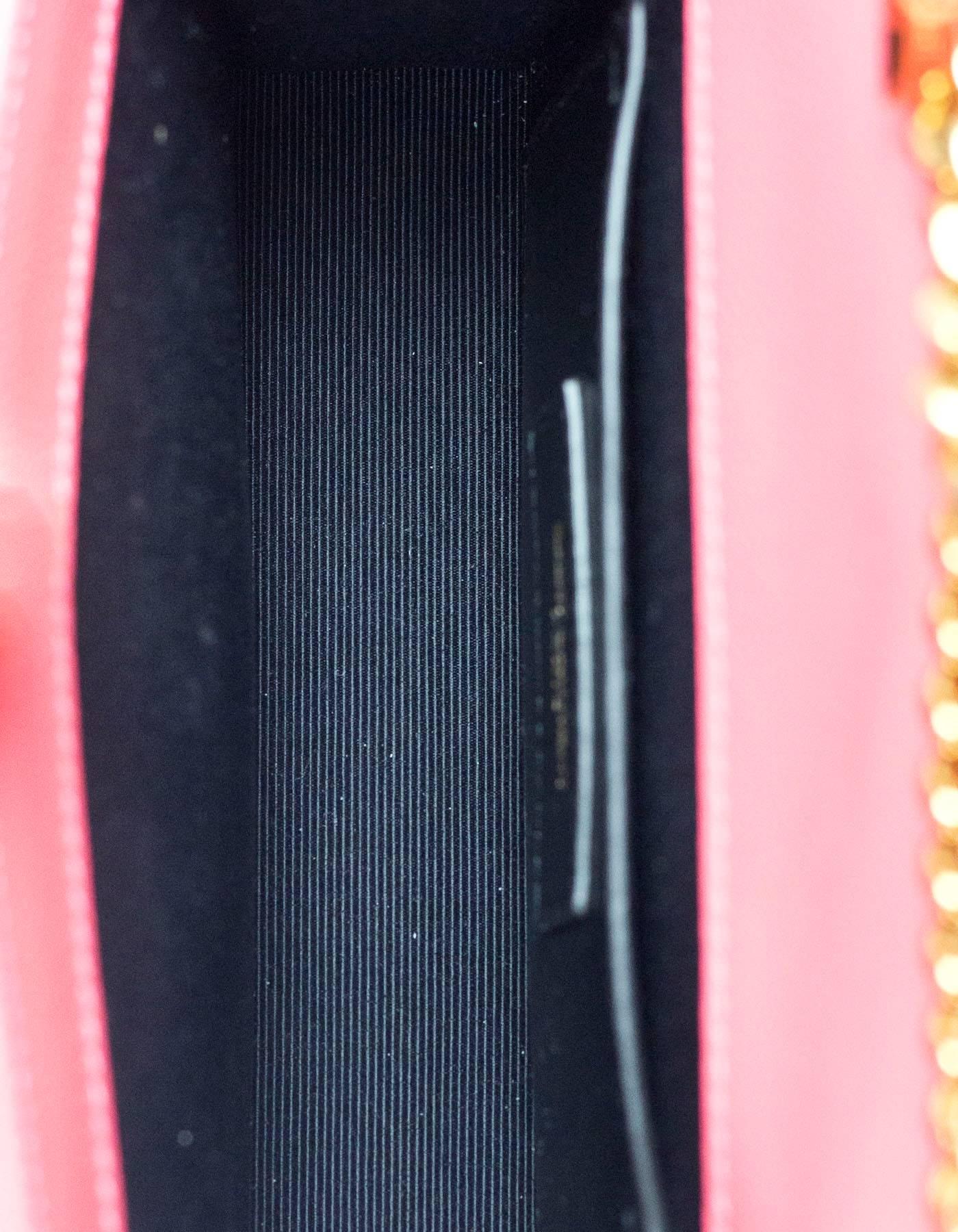Saint Laurent Pink Grain De Poudre Leather Small Monogram Kate Crossbody Bag 3