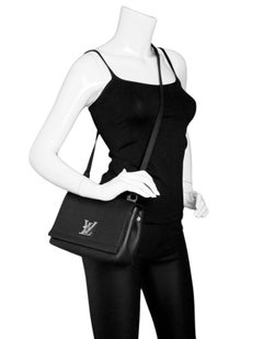 Louis Vuitton SOLD OUT Black Lockme II BB Satchel Crossbody Bag with Receipt