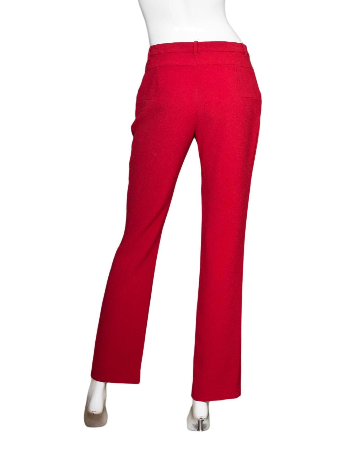Altuzarra Red Pants Sz IT38 rt $550 In Excellent Condition In New York, NY