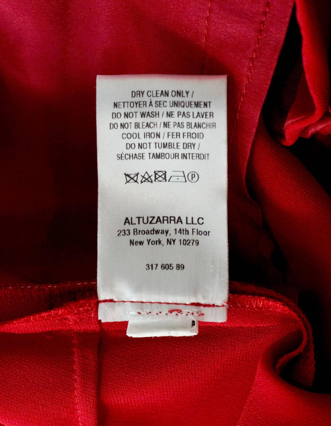 Altuzarra Red Pants Sz IT38 rt $550 2