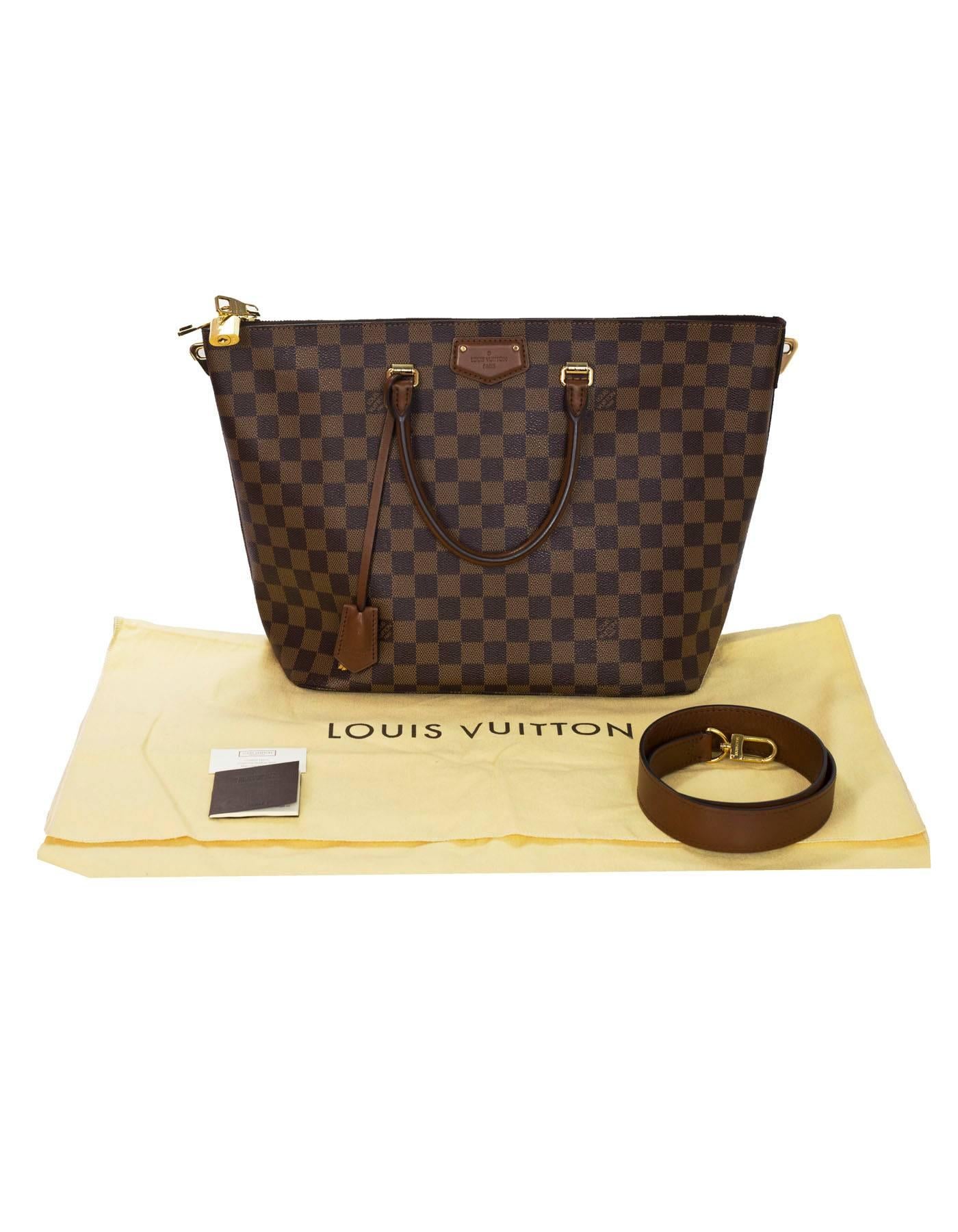 Louis Vuitton Damier Ebene Belmont Tote Bag with Strap 4