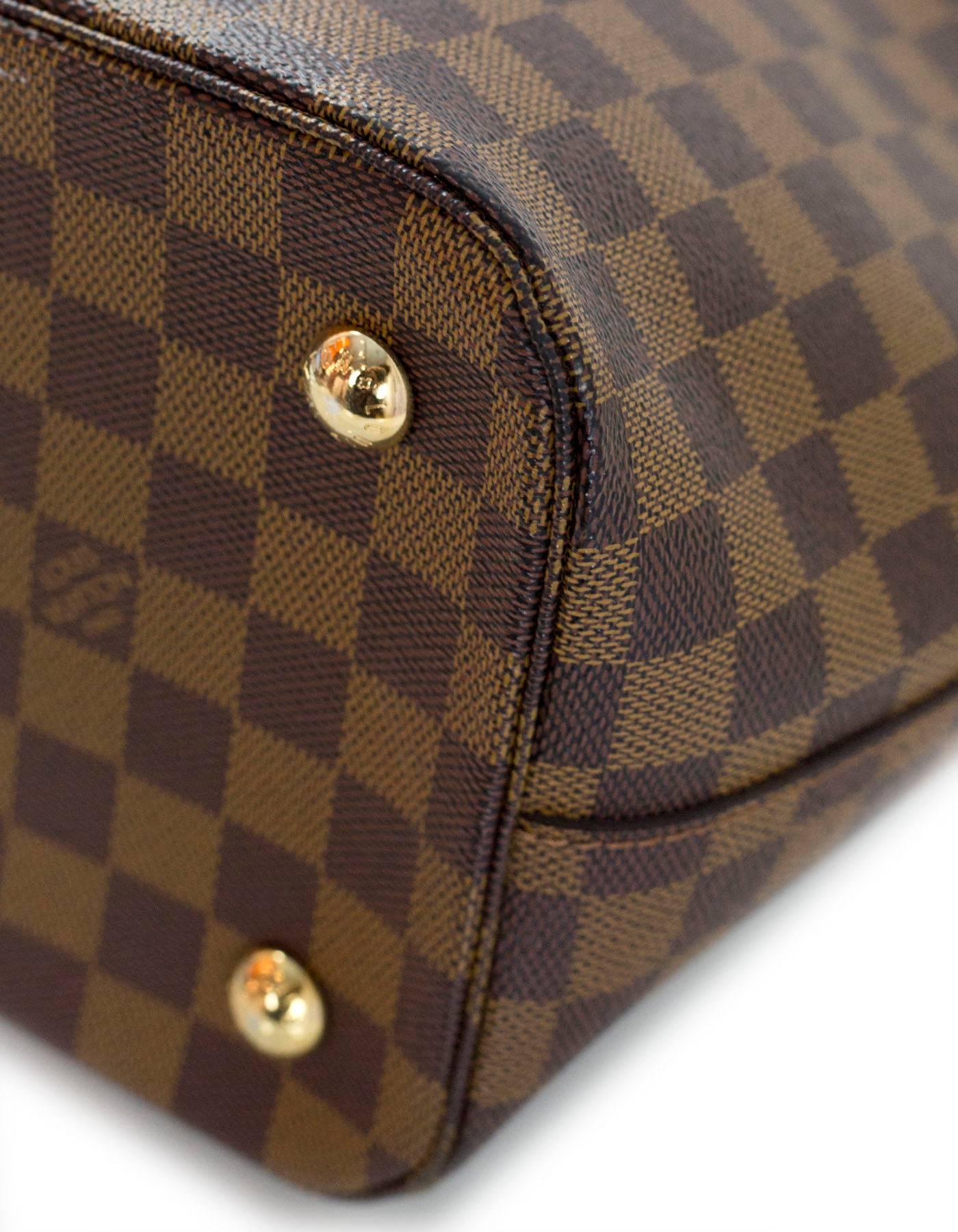 Louis Vuitton Damier Ebene Belmont Tote Bag with Strap In Excellent Condition In New York, NY