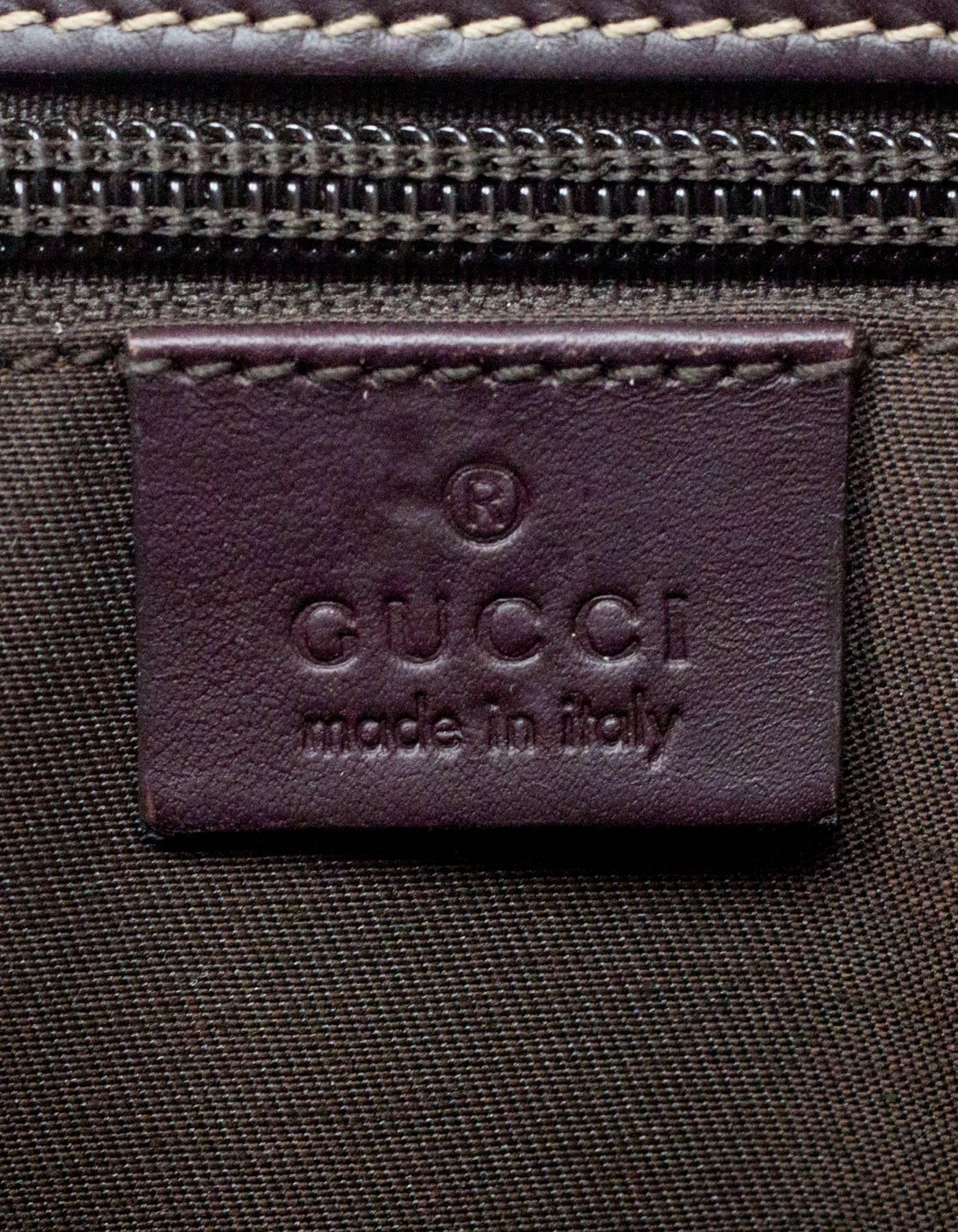 Gucci Monogram Canvas GG Supreme Briefcase/Laptop Bag 2