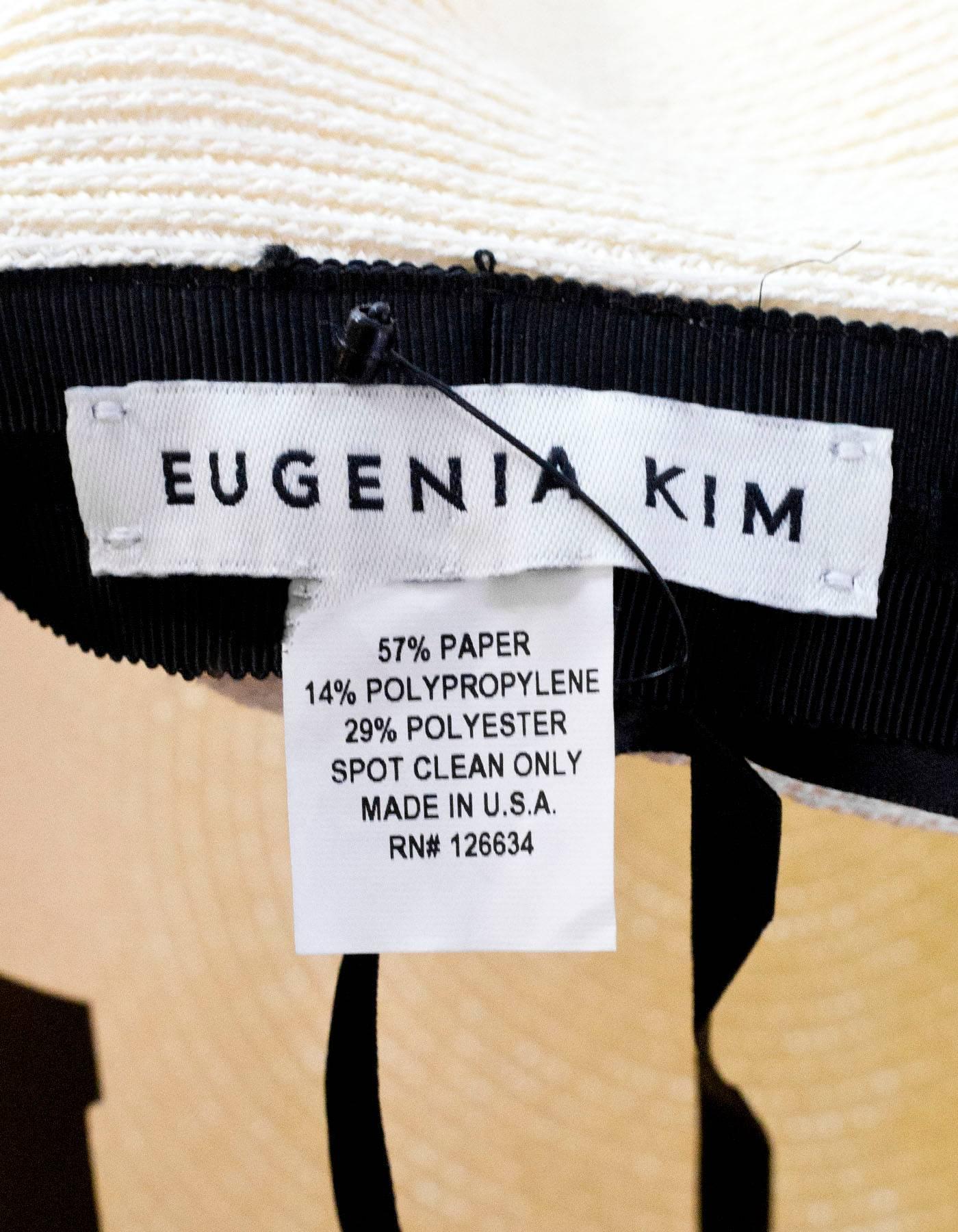 Beige Eugenia Kim Cream Sequins Greetings From... Floppy Sun Hat