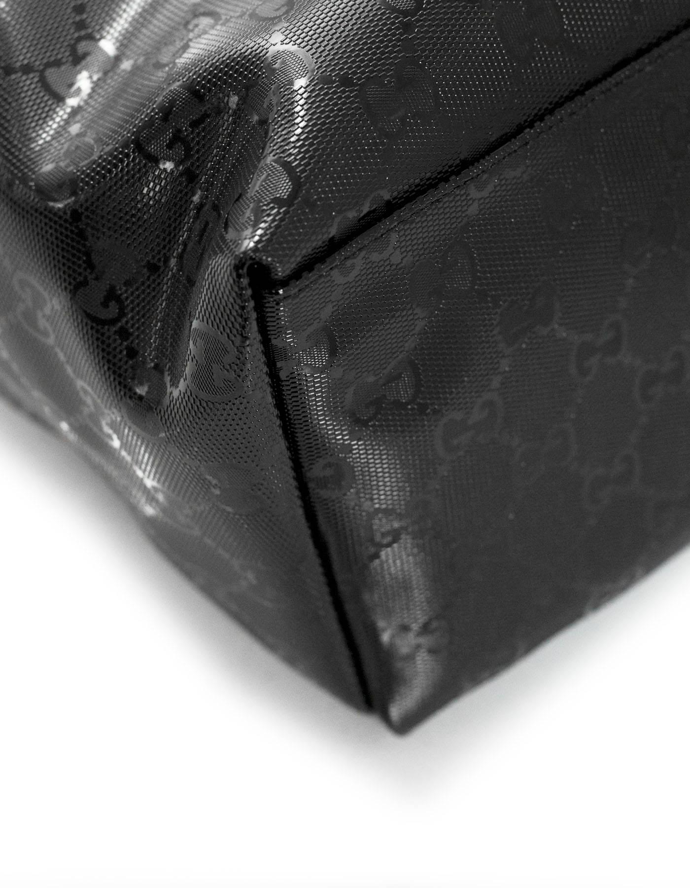 Gucci Unisex Black Like New GG Imprime Backpack Bag  1