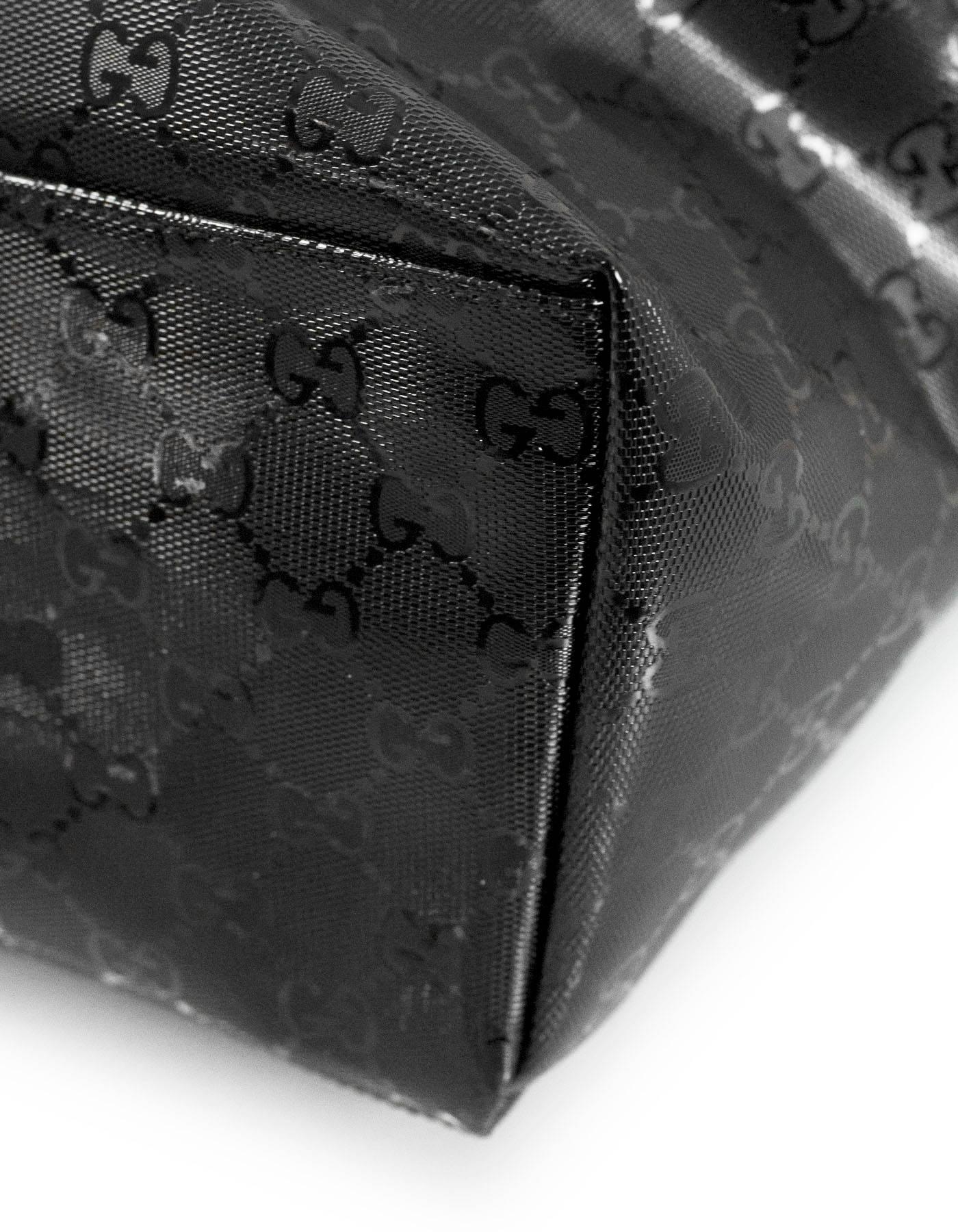 Gucci Unisex Black Like New GG Imprime Backpack Bag  2