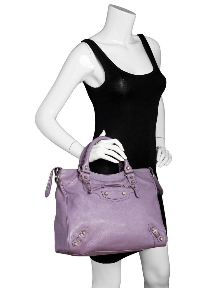 lavender balenciaga bag