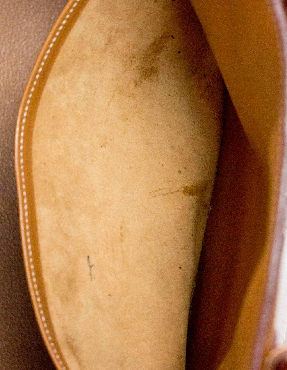 Hermes Gold Tan Clemence Leather 40cm Birkin Bag 1