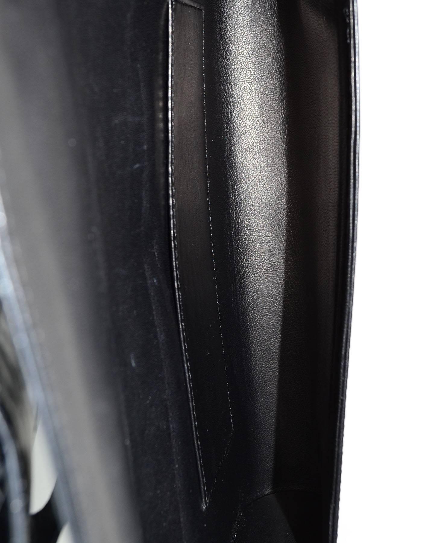 Women's Perrin Black Calf Leather Le Corset Glove Clutch Bag