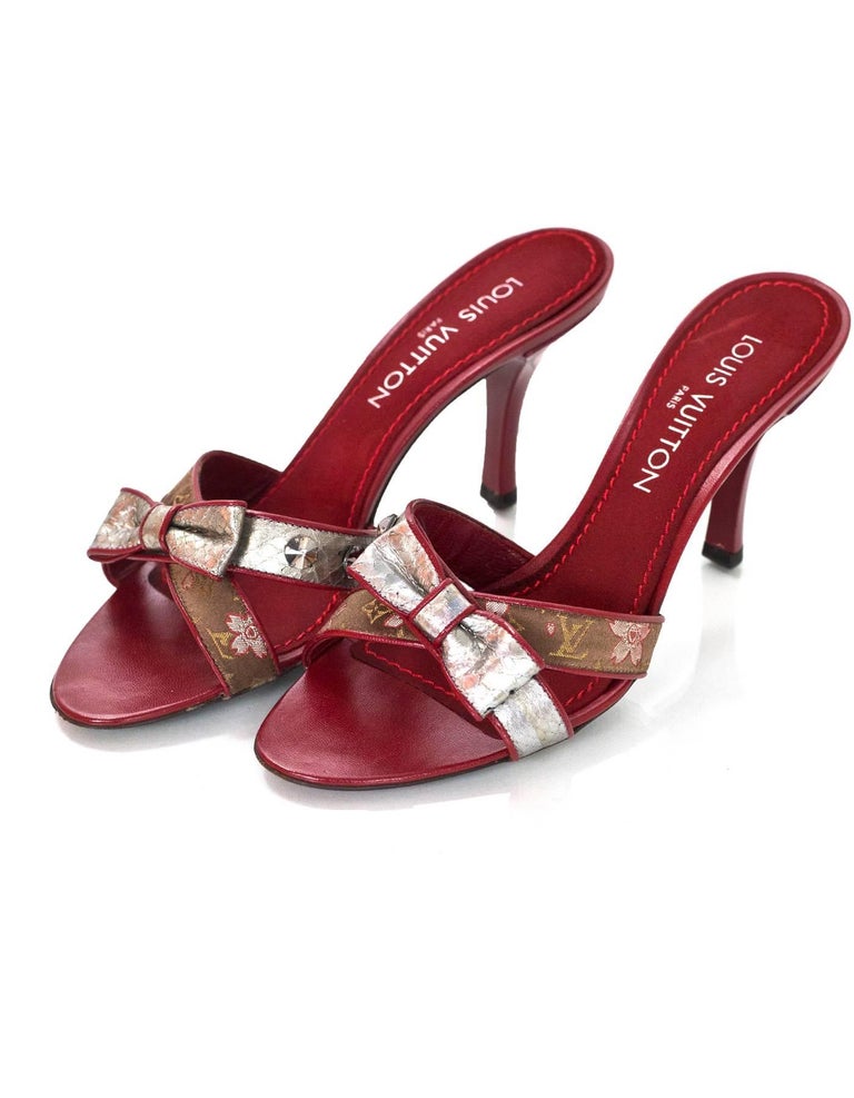 Louis Vuitton cherry blossom sling backs pumps  Louis vuitton shoes, Louis  vuitton shoes heels, Louis vuitton cherry blossom