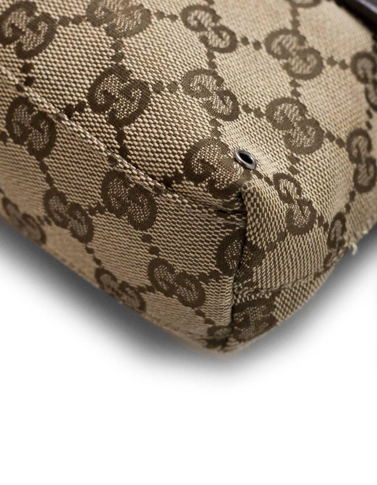 Gucci Brown Monogram Canvas Waist Pouch/Belt Bag For Sale at 1stDibs