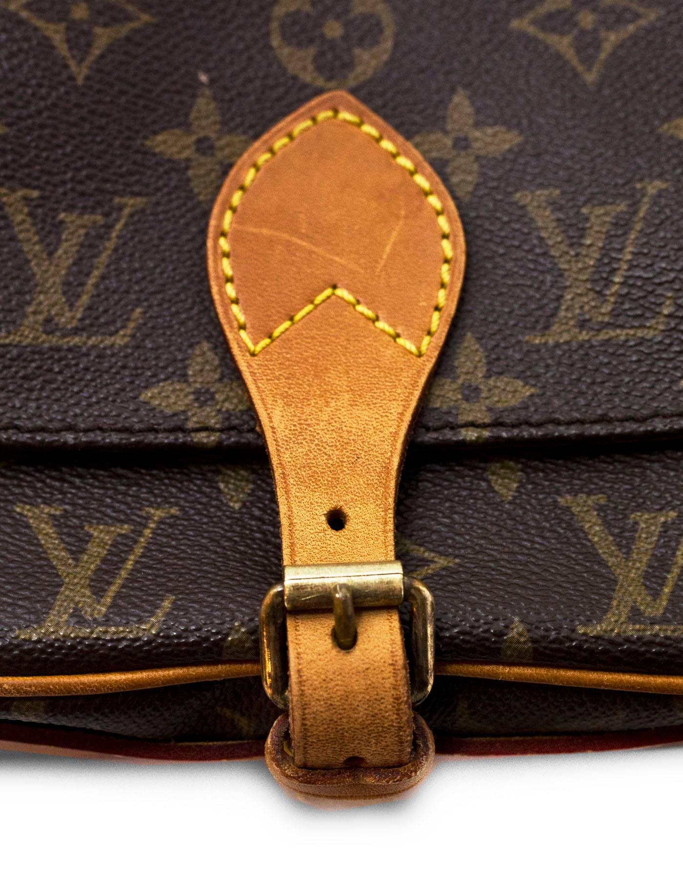 Black Louis Vuitton Vintage Monogram Cartouchiere PM Crossbody Bag