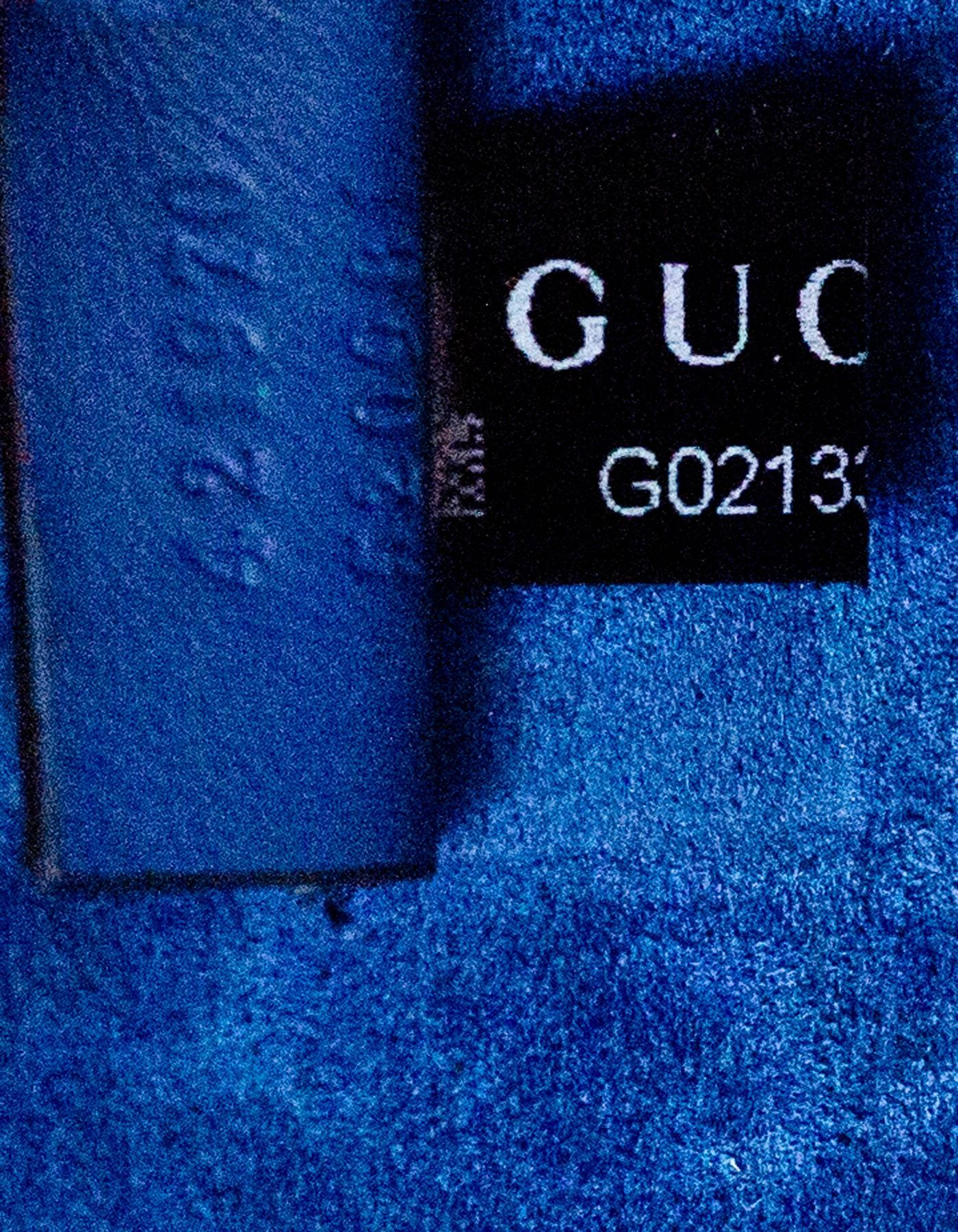 Gucci 2017 Blue Monogram Dionysus GG Blooms Mini Crossbody Bag 1